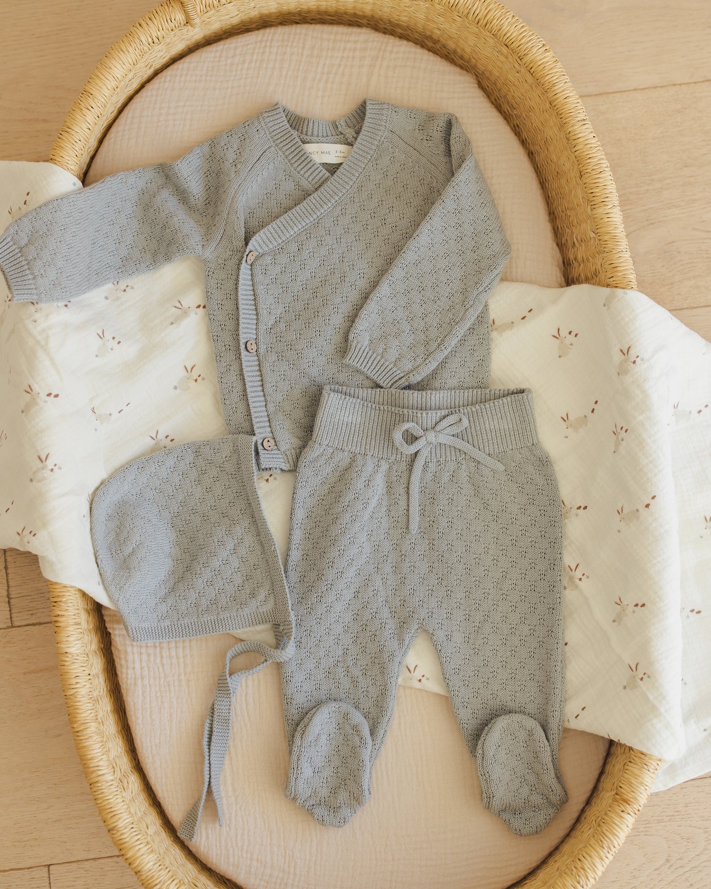 Woven Swaddle || Bunnies - Rylee + Cru | Kids Clothes | Trendy Baby Clothes | Modern Infant Outfits |