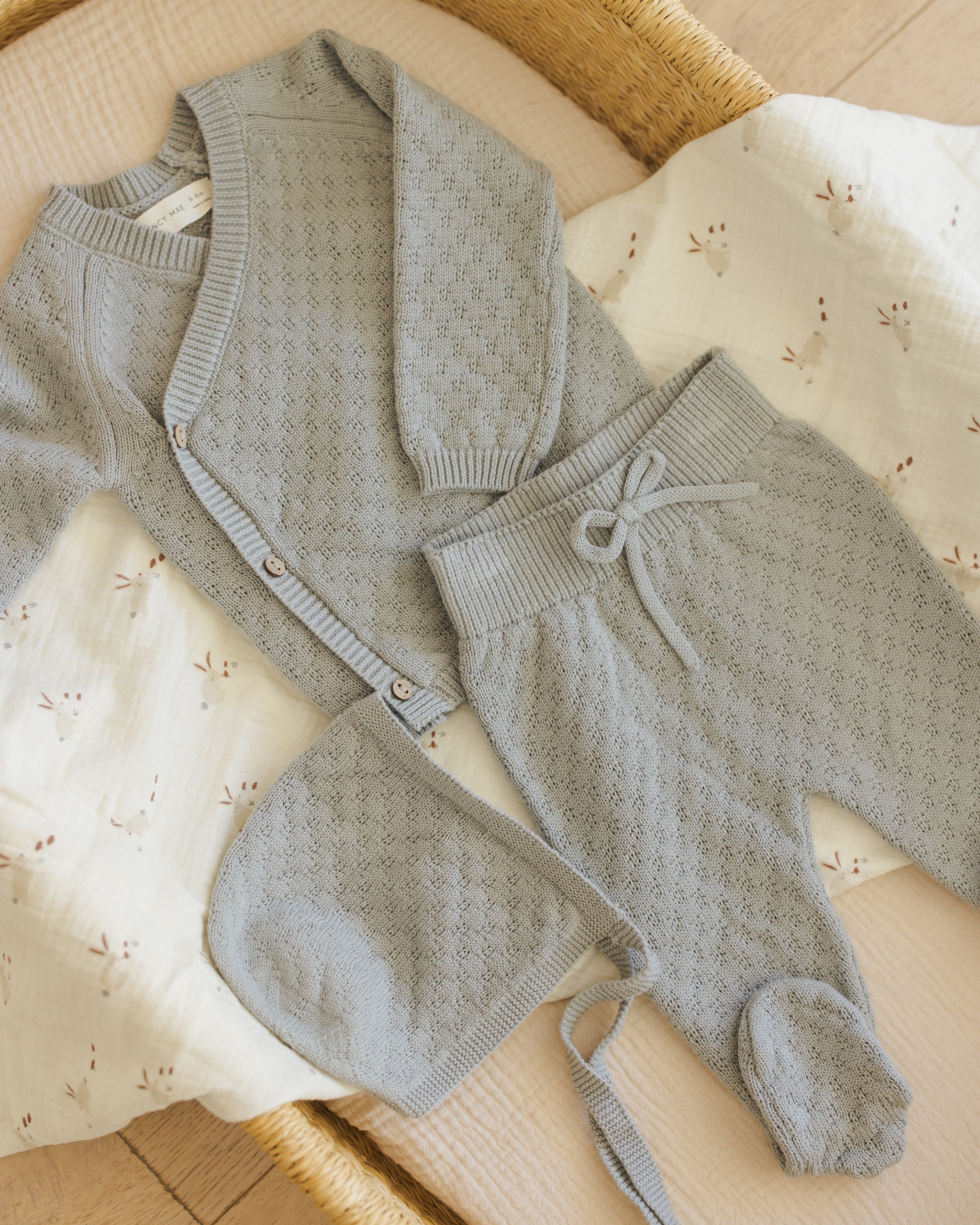 Woven Swaddle || Bunnies - Rylee + Cru | Kids Clothes | Trendy Baby Clothes | Modern Infant Outfits |