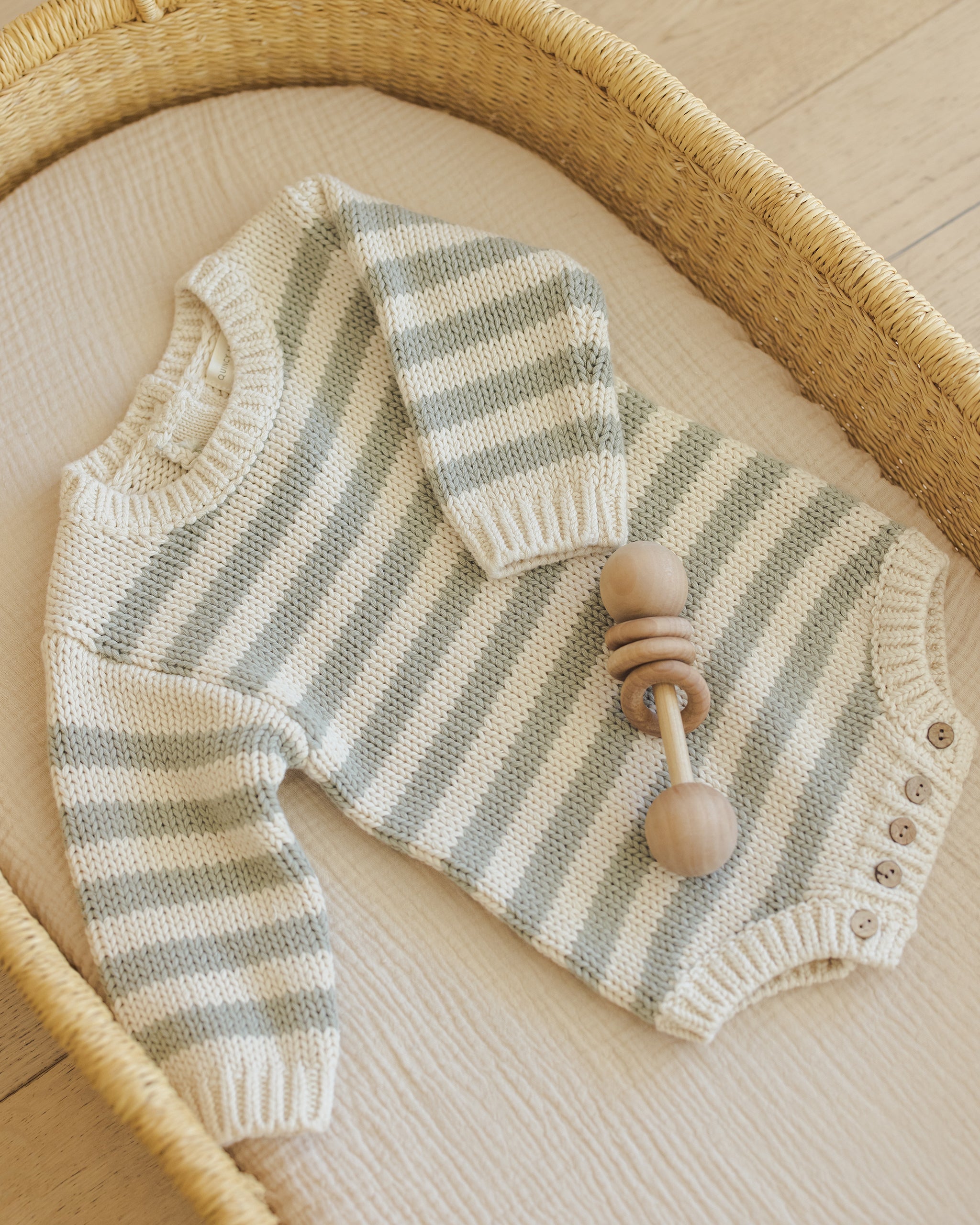 Rex Romper || Fern Stripe - Rylee + Cru | Kids Clothes | Trendy Baby Clothes | Modern Infant Outfits |