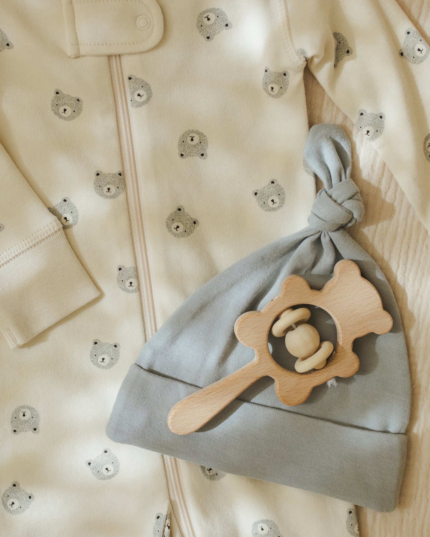 Bamboo Knotted Baby Hat || Steel Blue - Rylee + Cru | Kids Clothes | Trendy Baby Clothes | Modern Infant Outfits |