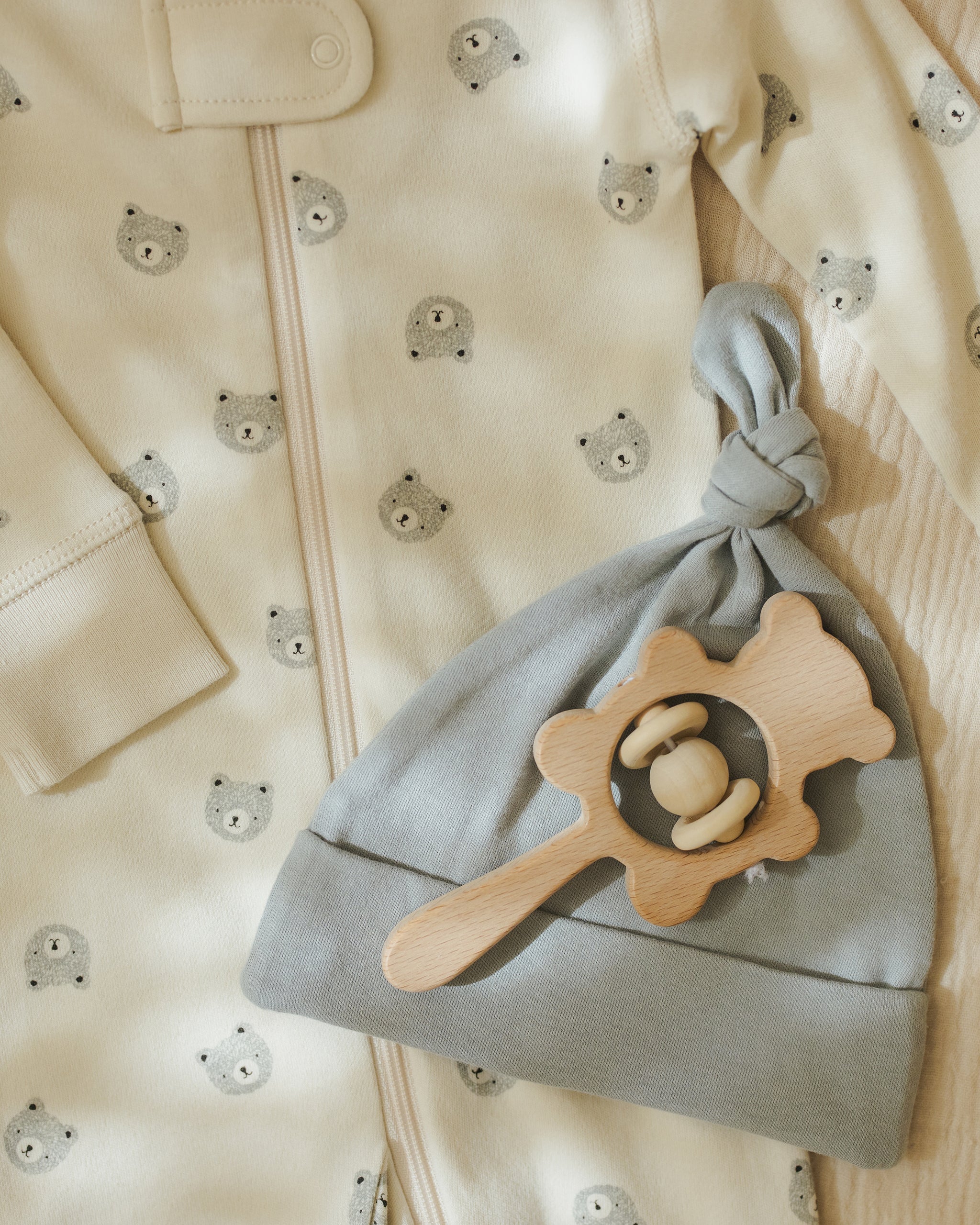 Bamboo Knotted Baby Hat || Steel Blue - Rylee + Cru | Kids Clothes | Trendy Baby Clothes | Modern Infant Outfits |