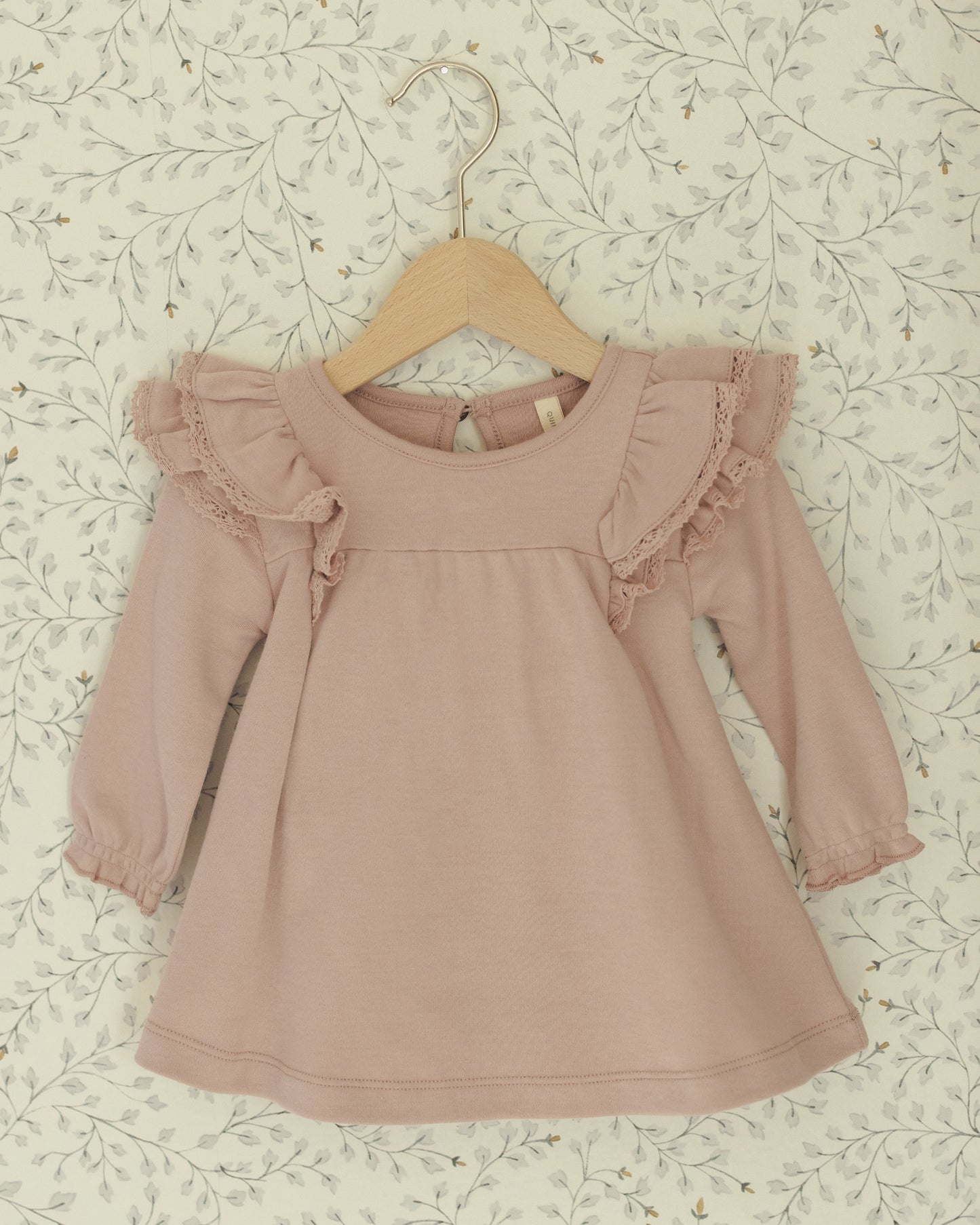 Long Sleeve Flutter Dress || Rose - Rylee + Cru | Kids Clothes | Trendy Baby Clothes | Modern Infant Outfits |