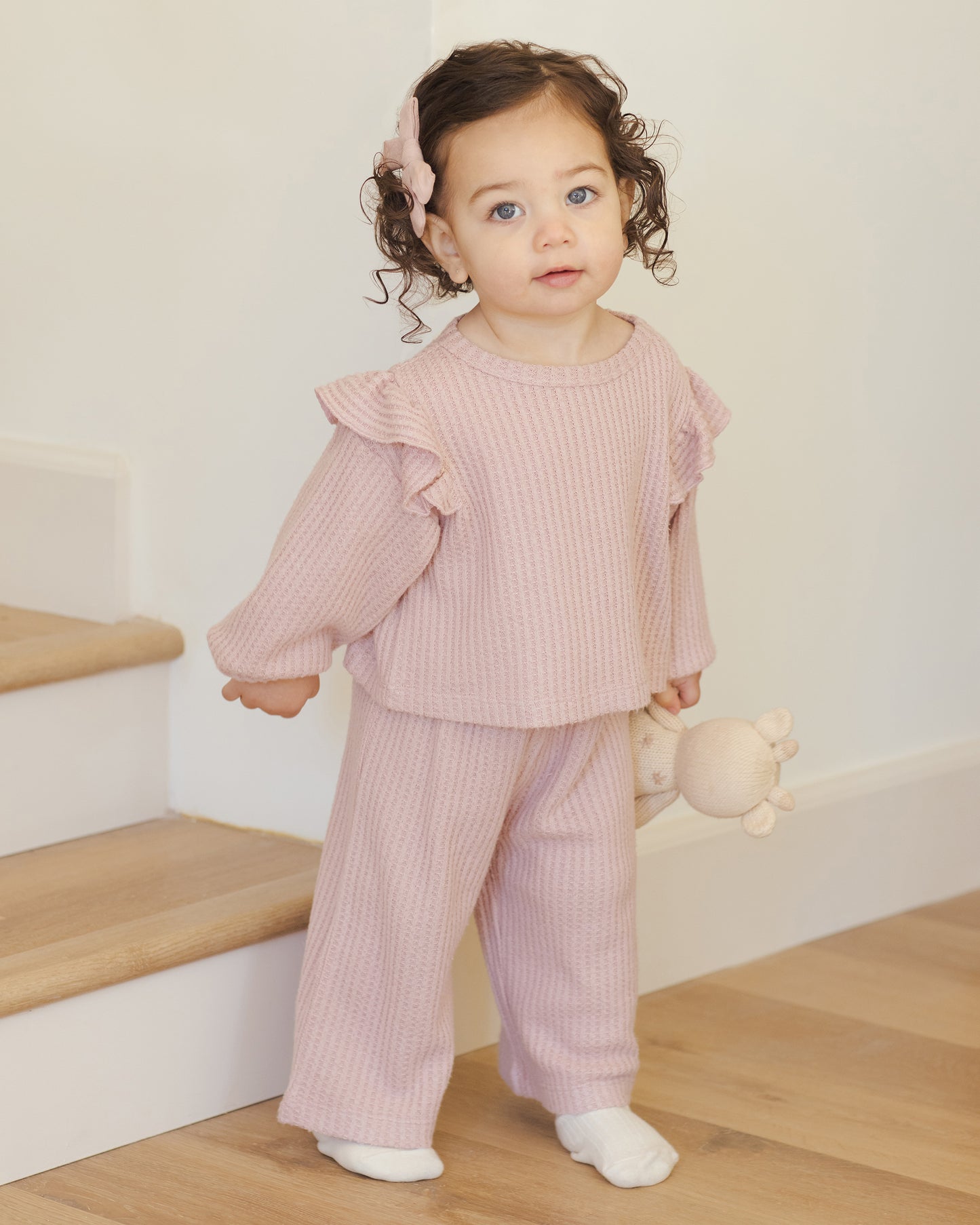 Ruffle Cozy Set || Rose - Rylee + Cru | Kids Clothes | Trendy Baby Clothes | Modern Infant Outfits |
