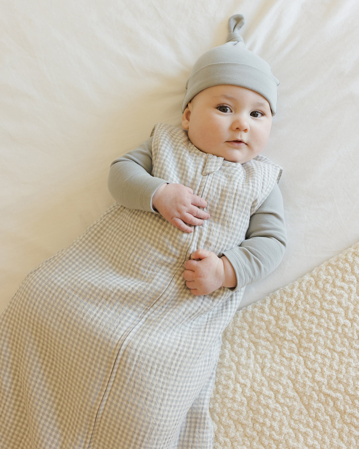 Sleep Bag || Blue Gingham - Rylee + Cru | Kids Clothes | Trendy Baby Clothes | Modern Infant Outfits |