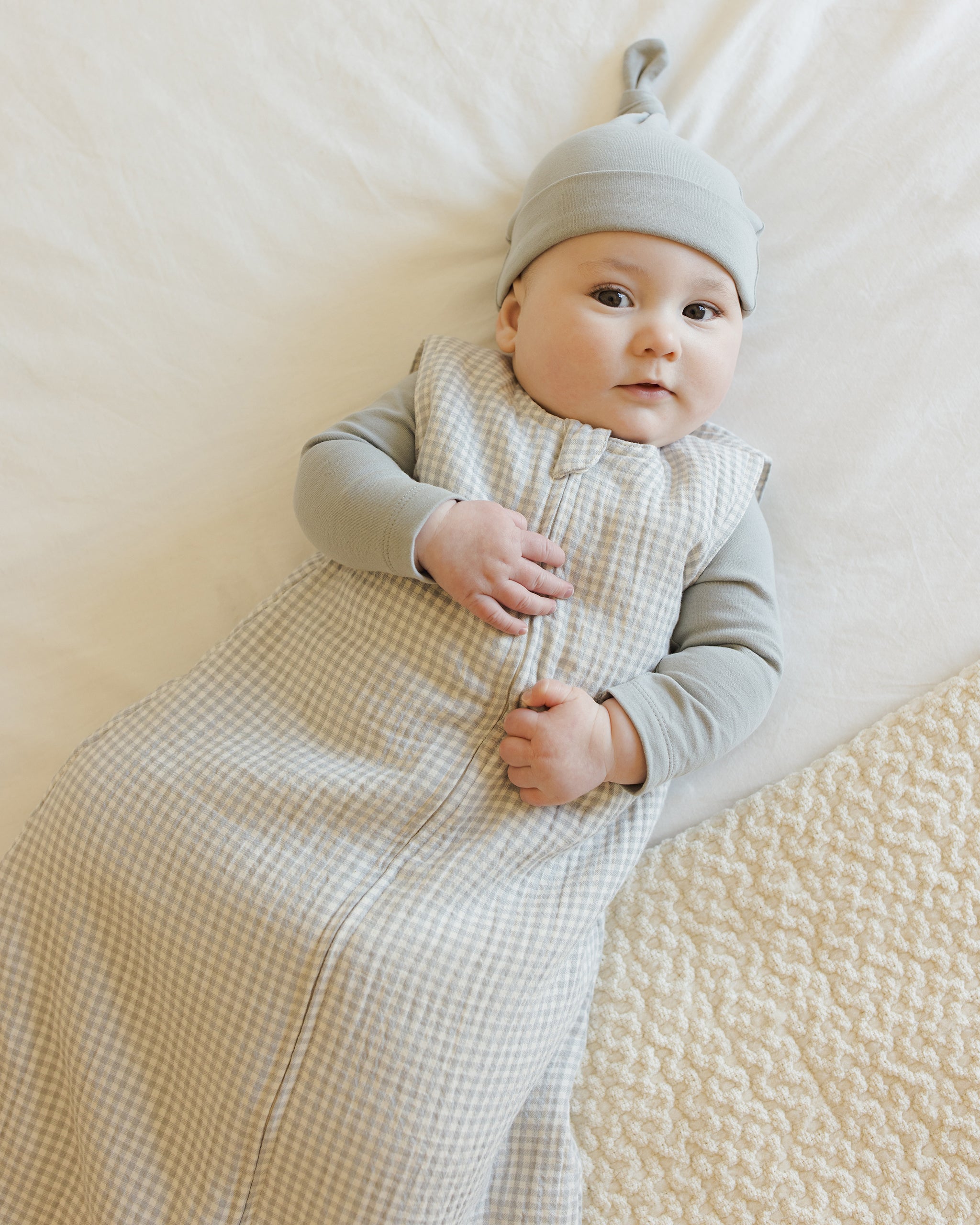 Sleep Bag || Blue Gingham - Rylee + Cru | Kids Clothes | Trendy Baby Clothes | Modern Infant Outfits |