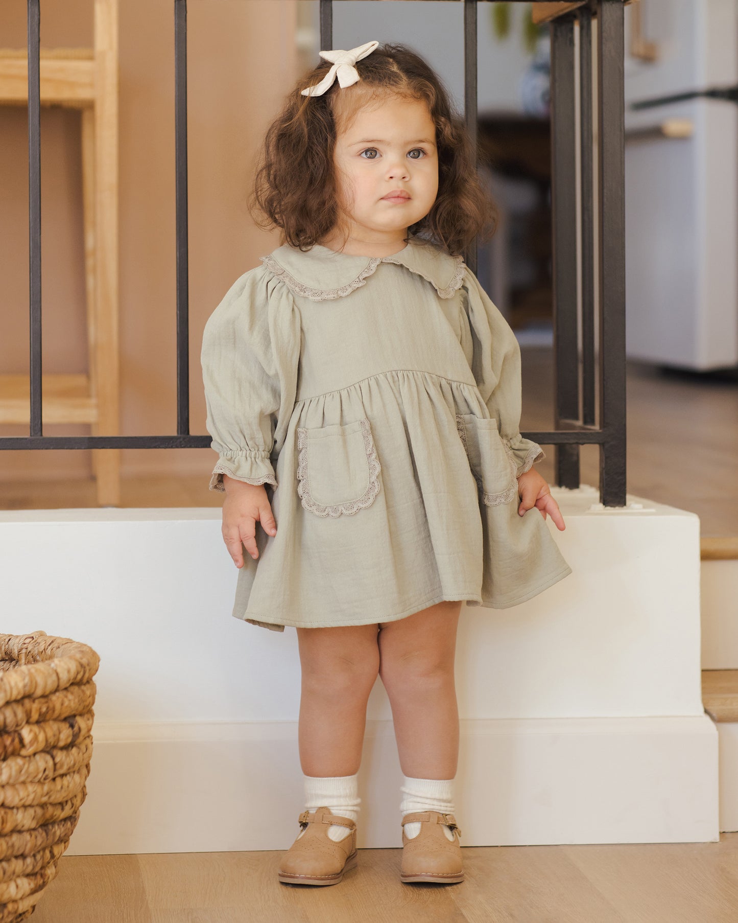 Marisol Dress || Fern - Rylee + Cru | Kids Clothes | Trendy Baby Clothes | Modern Infant Outfits |