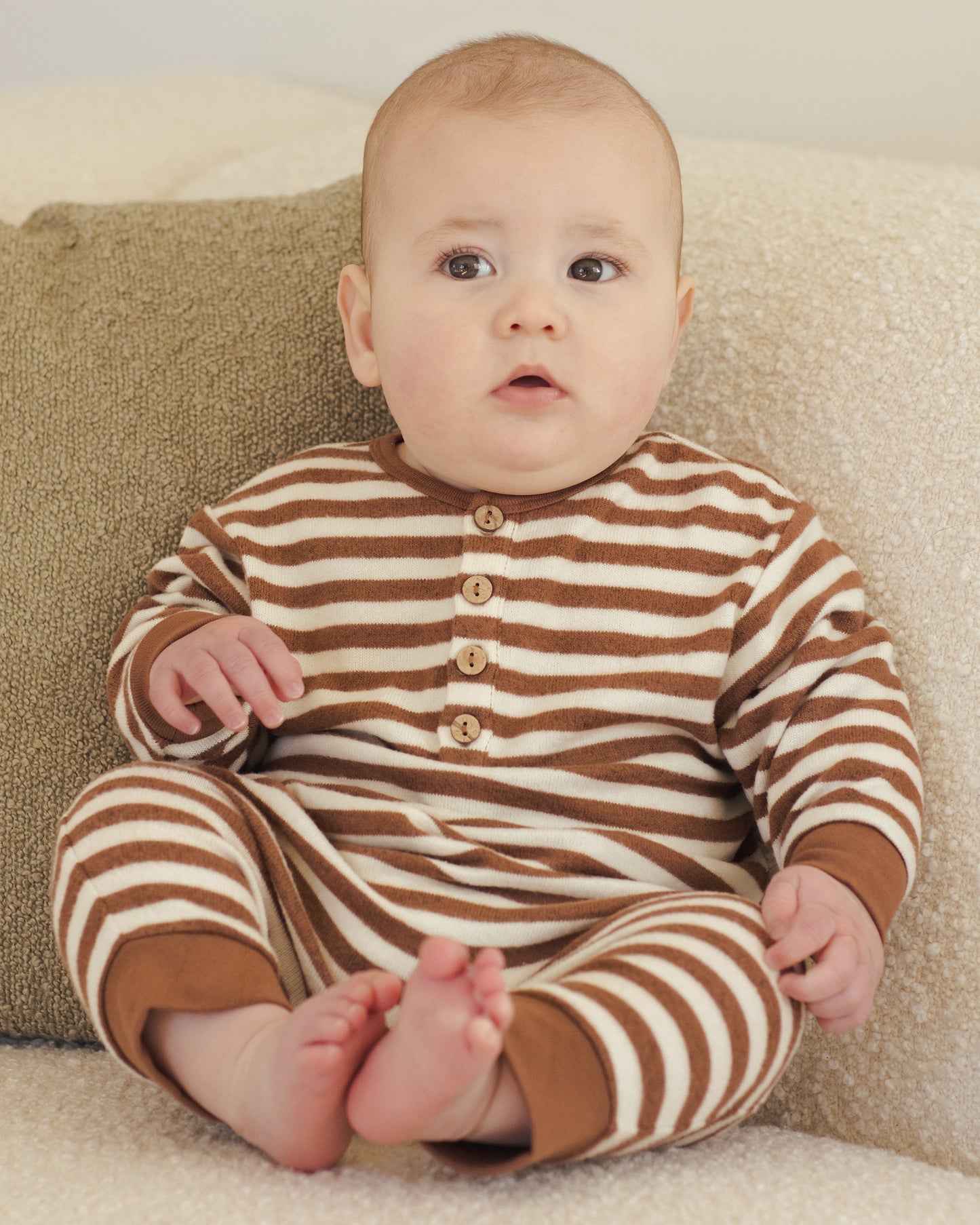 Relaxed Jumpsuit || Cedar Stripe - Rylee + Cru | Kids Clothes | Trendy Baby Clothes | Modern Infant Outfits |