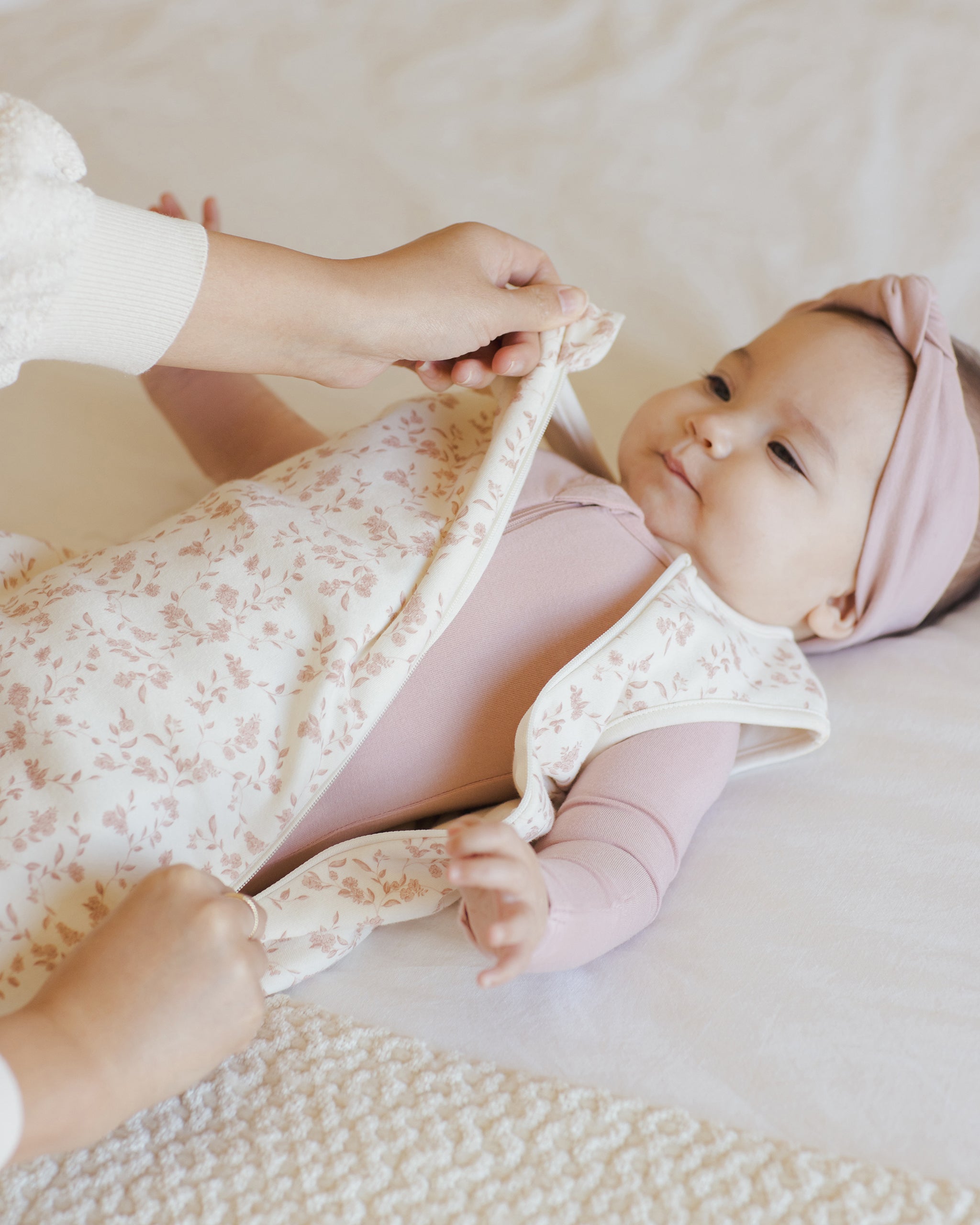 Jersey Sleep Bag || French Garden - Rylee + Cru | Kids Clothes | Trendy Baby Clothes | Modern Infant Outfits |