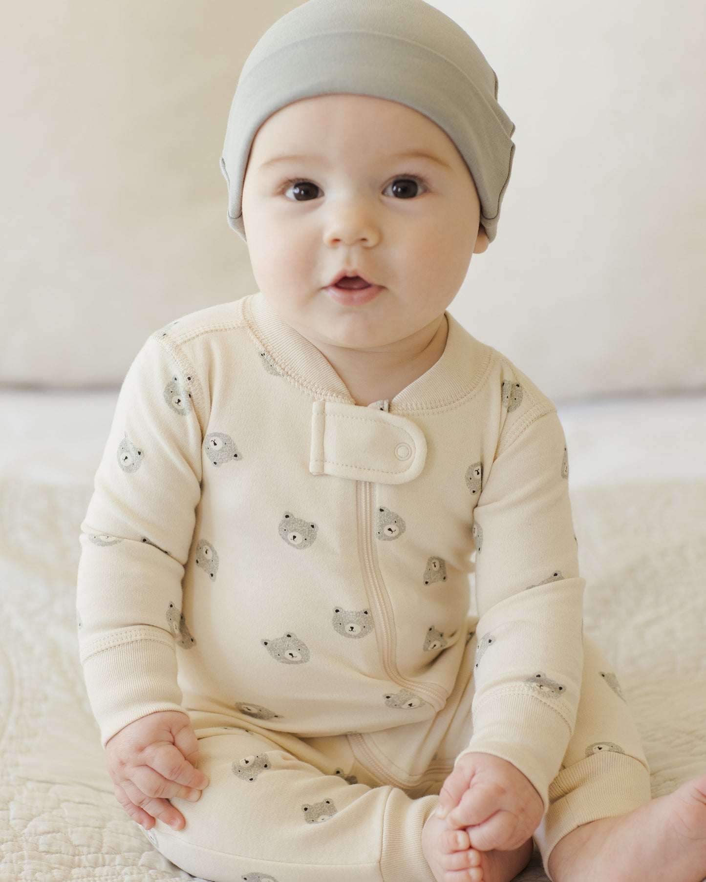 Zip Long Sleeve Sleeper || Bears - Rylee + Cru | Kids Clothes | Trendy Baby Clothes | Modern Infant Outfits |