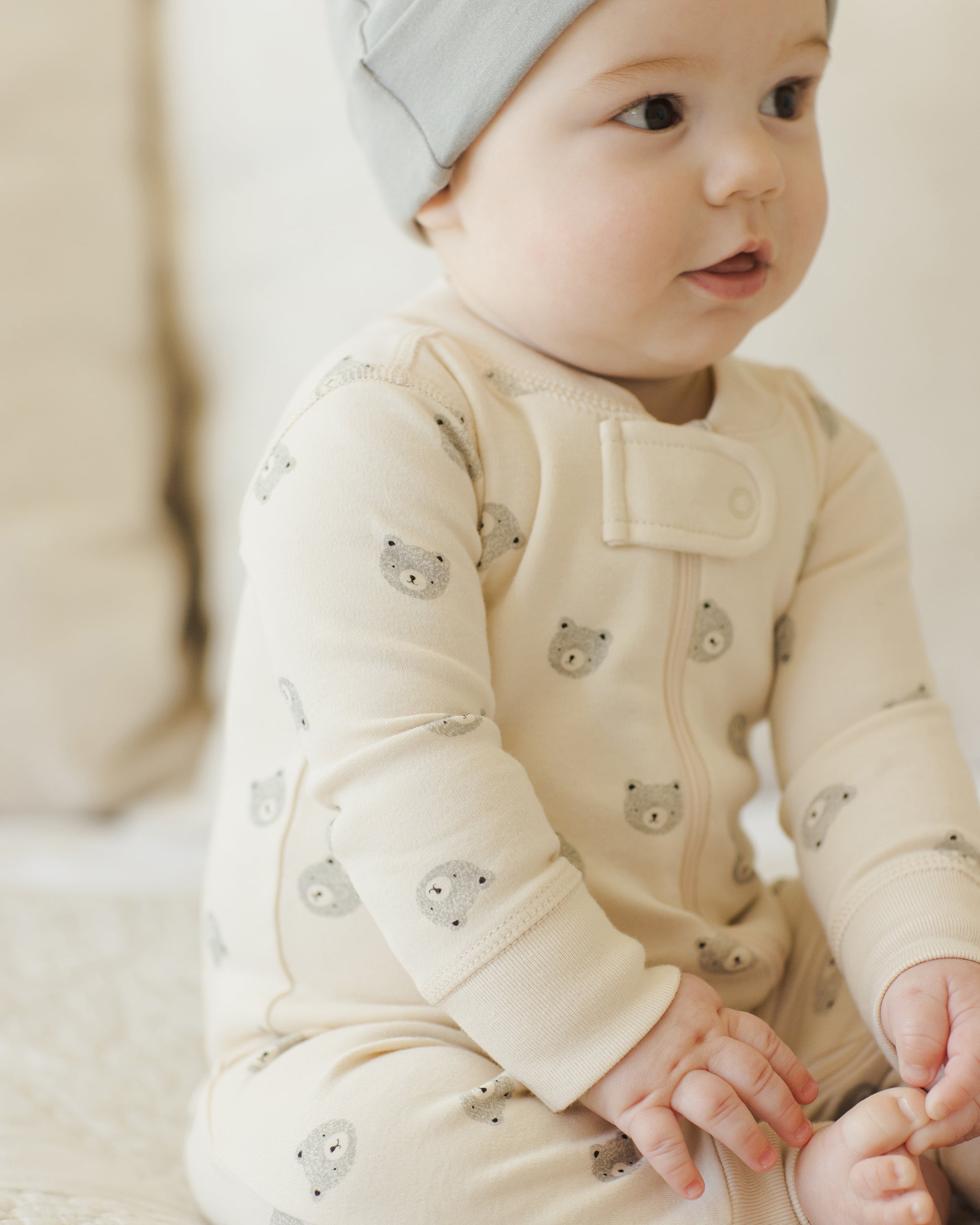 Zip Long Sleeve Sleeper || Bears - Rylee + Cru | Kids Clothes | Trendy Baby Clothes | Modern Infant Outfits |