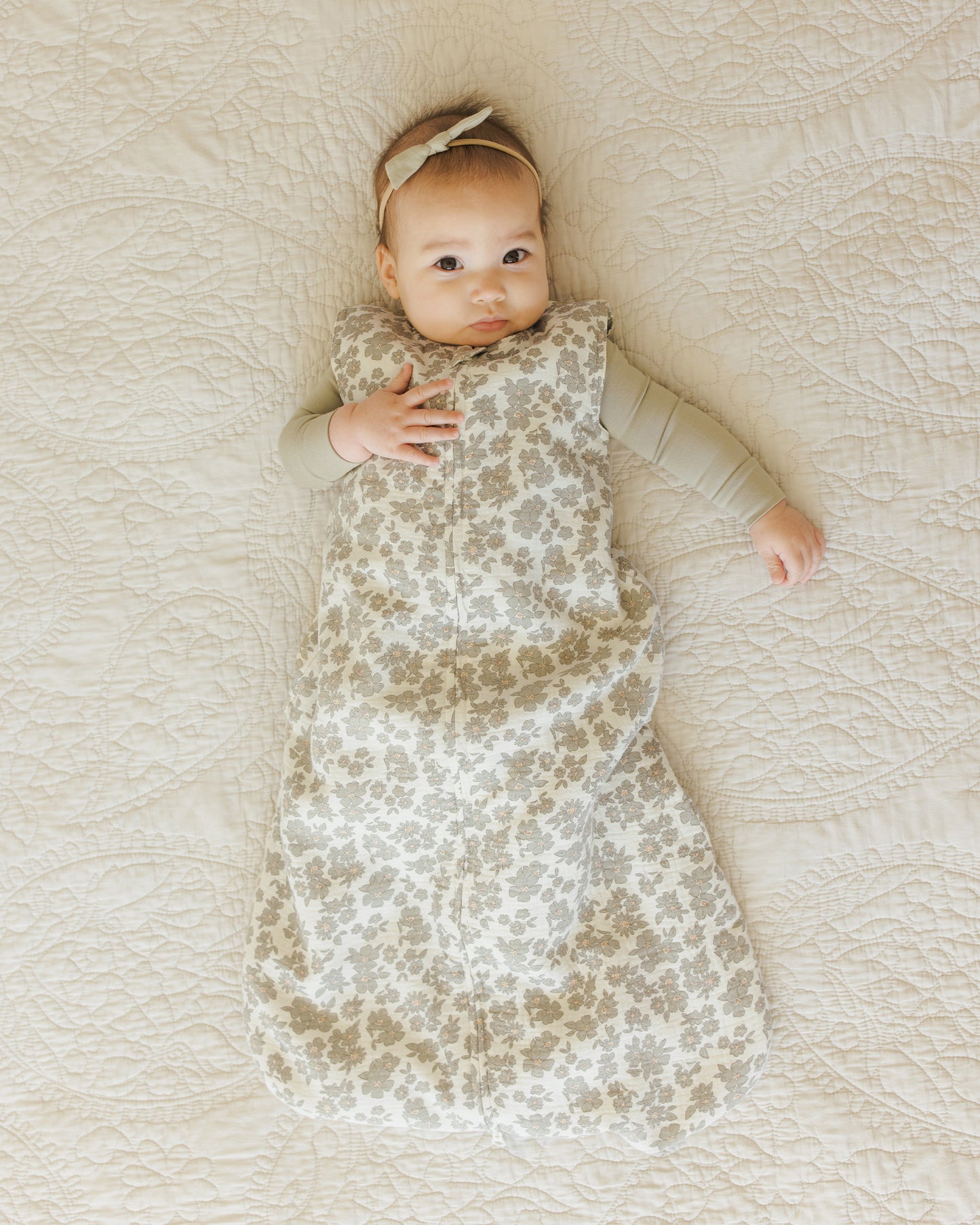 Sleep Bag || Green Floral - Rylee + Cru | Kids Clothes | Trendy Baby Clothes | Modern Infant Outfits |