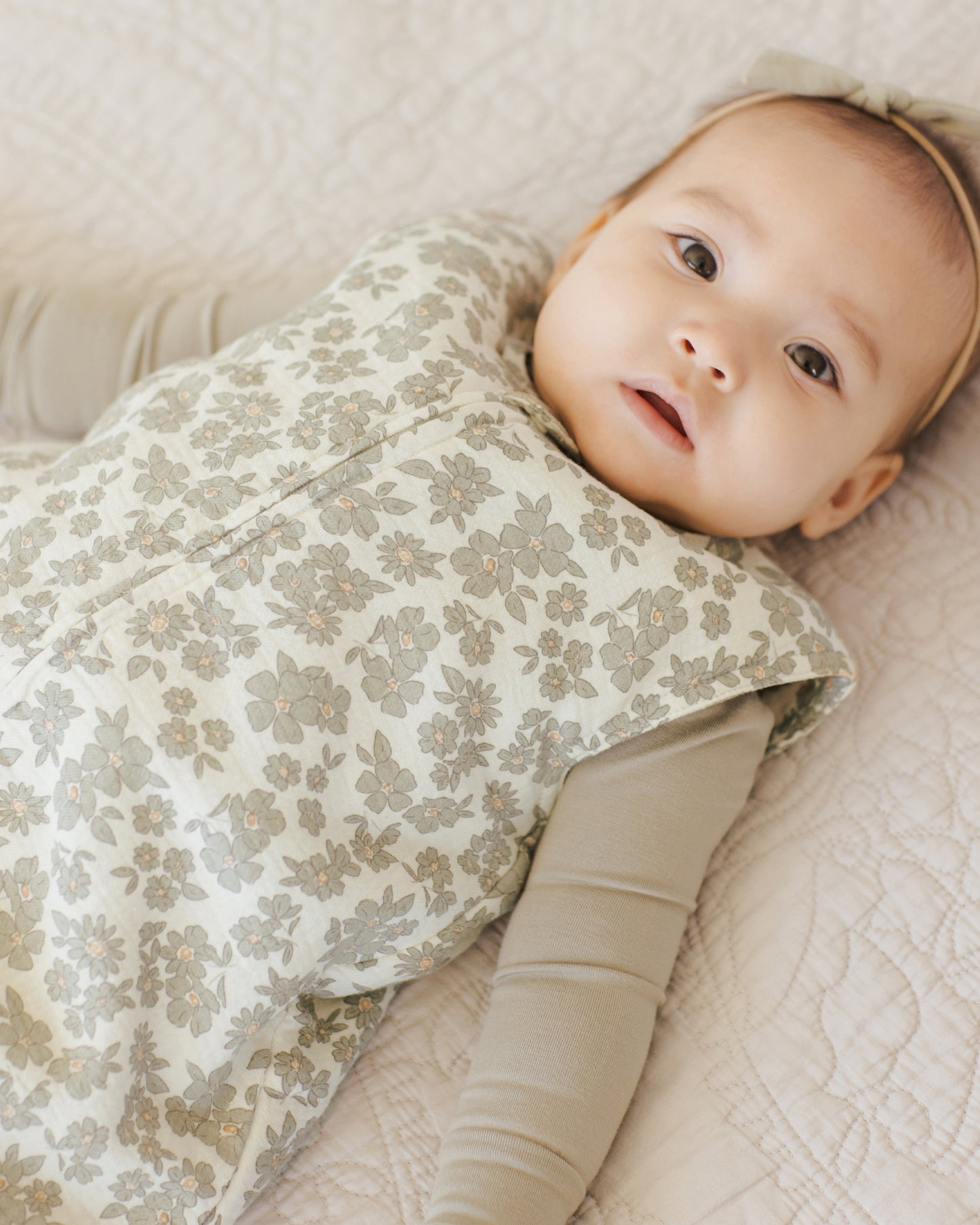 Sleep Bag || Green Floral - Rylee + Cru | Kids Clothes | Trendy Baby Clothes | Modern Infant Outfits |