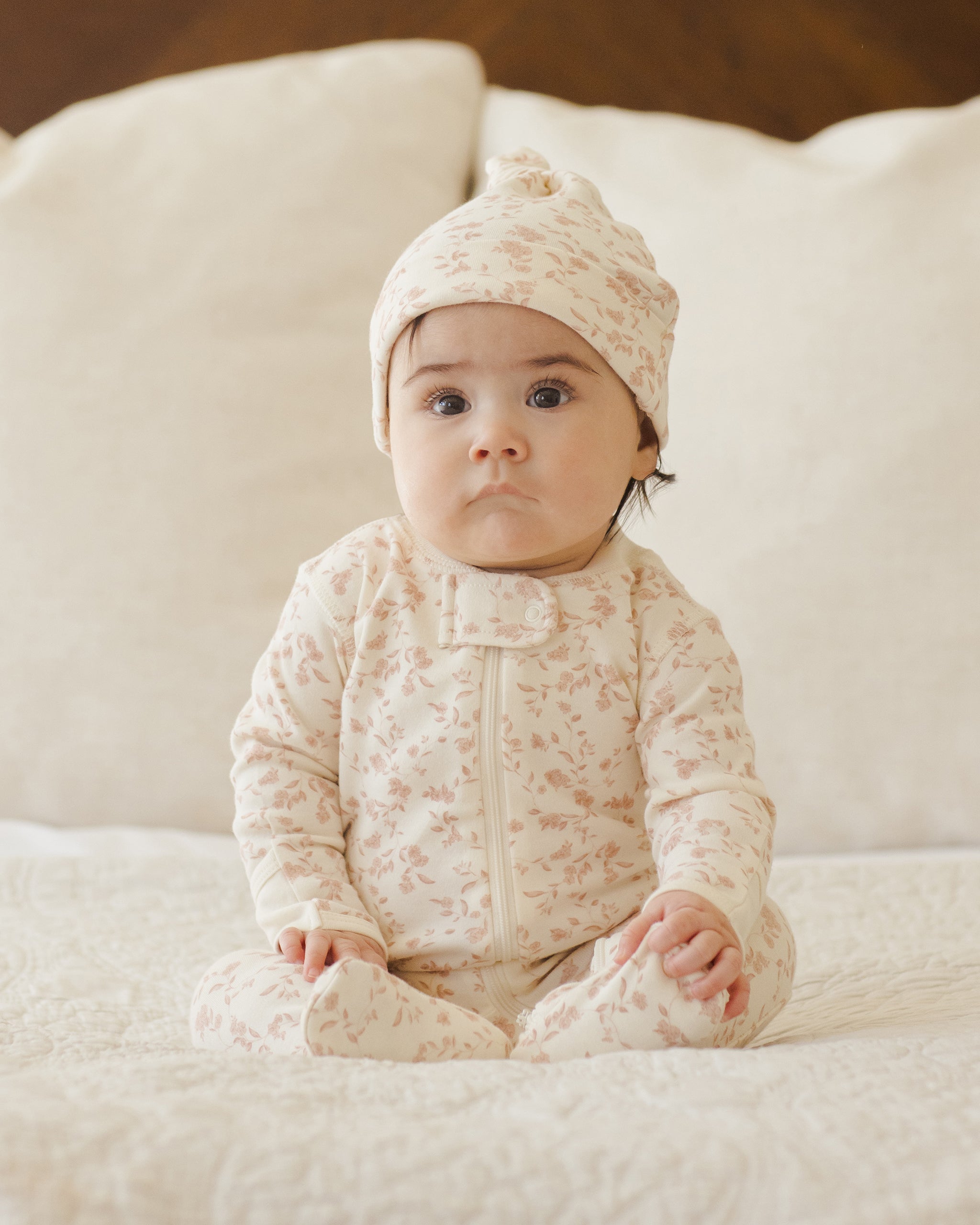 Knotted Baby Hat || French Garden - Rylee + Cru | Kids Clothes | Trendy Baby Clothes | Modern Infant Outfits |