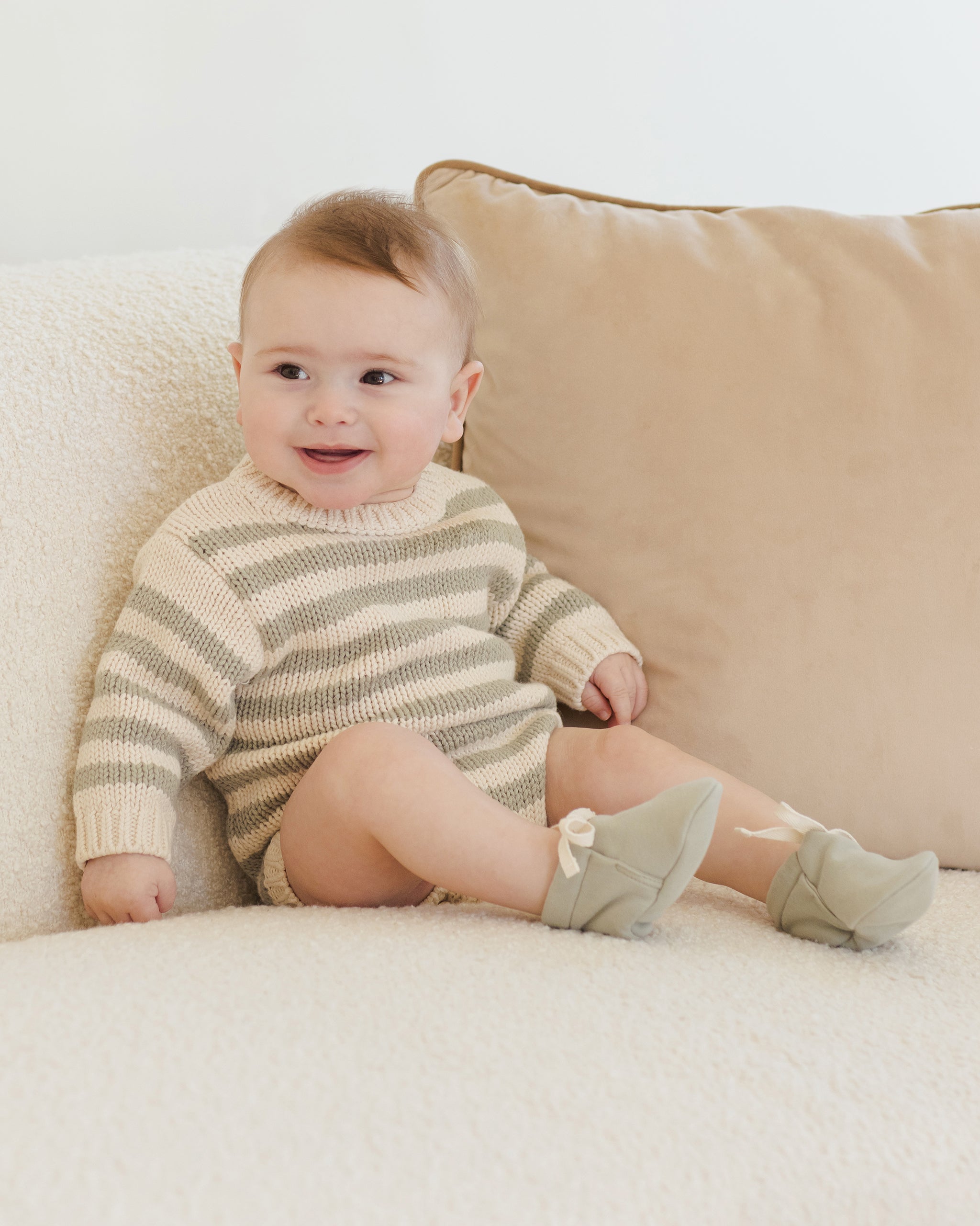 Baby Booties || Fern - Rylee + Cru | Kids Clothes | Trendy Baby Clothes | Modern Infant Outfits |