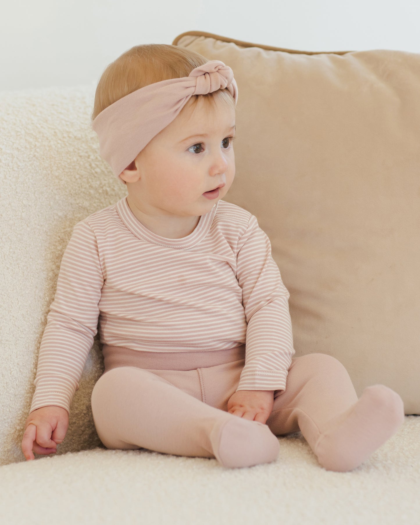 Knotted Headband || Rose - Rylee + Cru | Kids Clothes | Trendy Baby Clothes | Modern Infant Outfits |