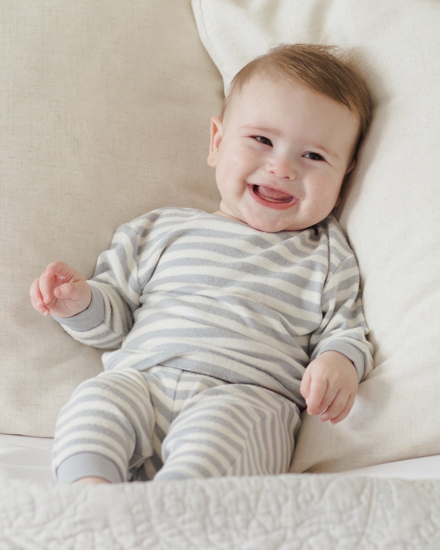 Cozy Set || Blue Stripe - Rylee + Cru | Kids Clothes | Trendy Baby Clothes | Modern Infant Outfits |