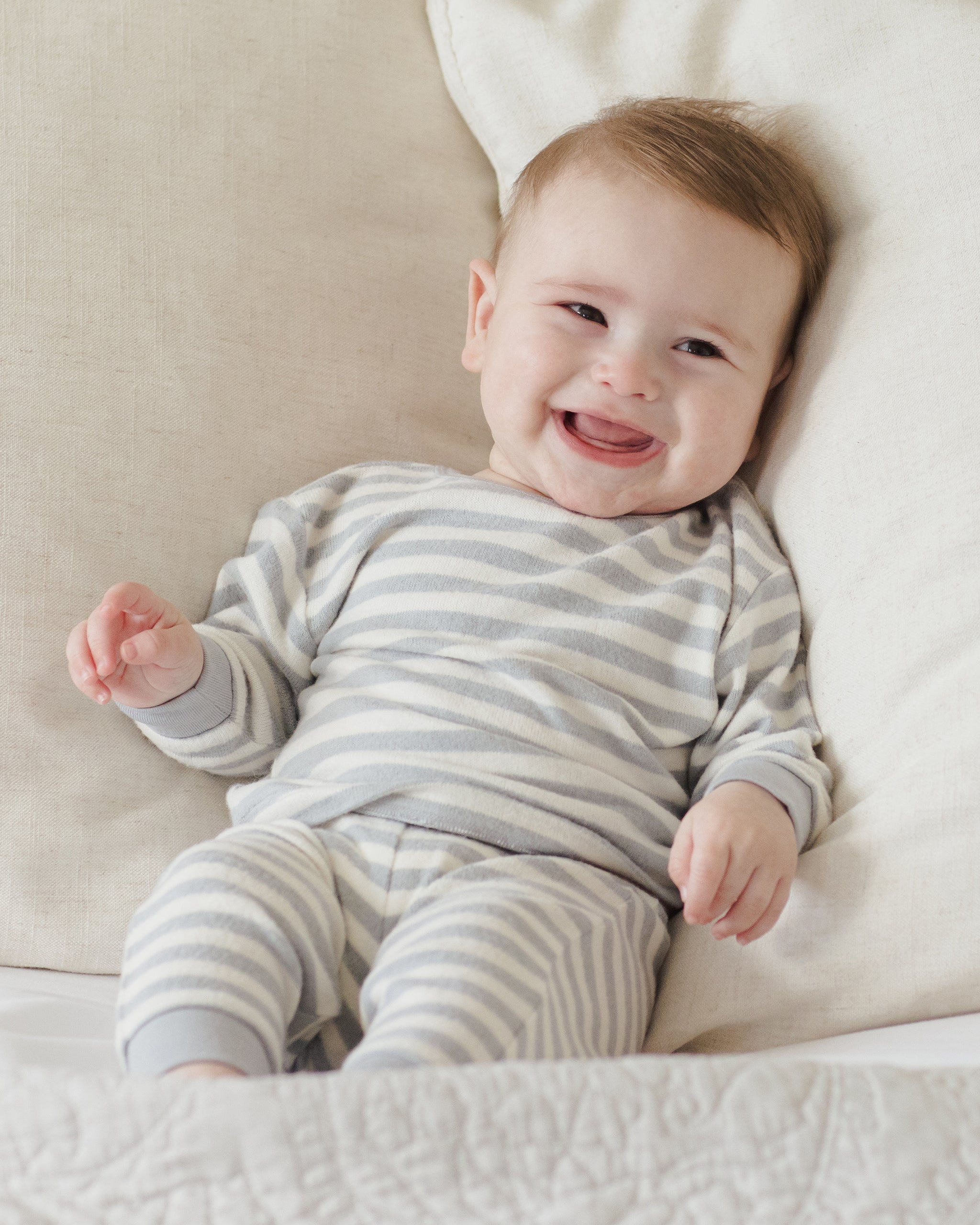 Cozy Set || Blue Stripe - Rylee + Cru | Kids Clothes | Trendy Baby Clothes | Modern Infant Outfits |