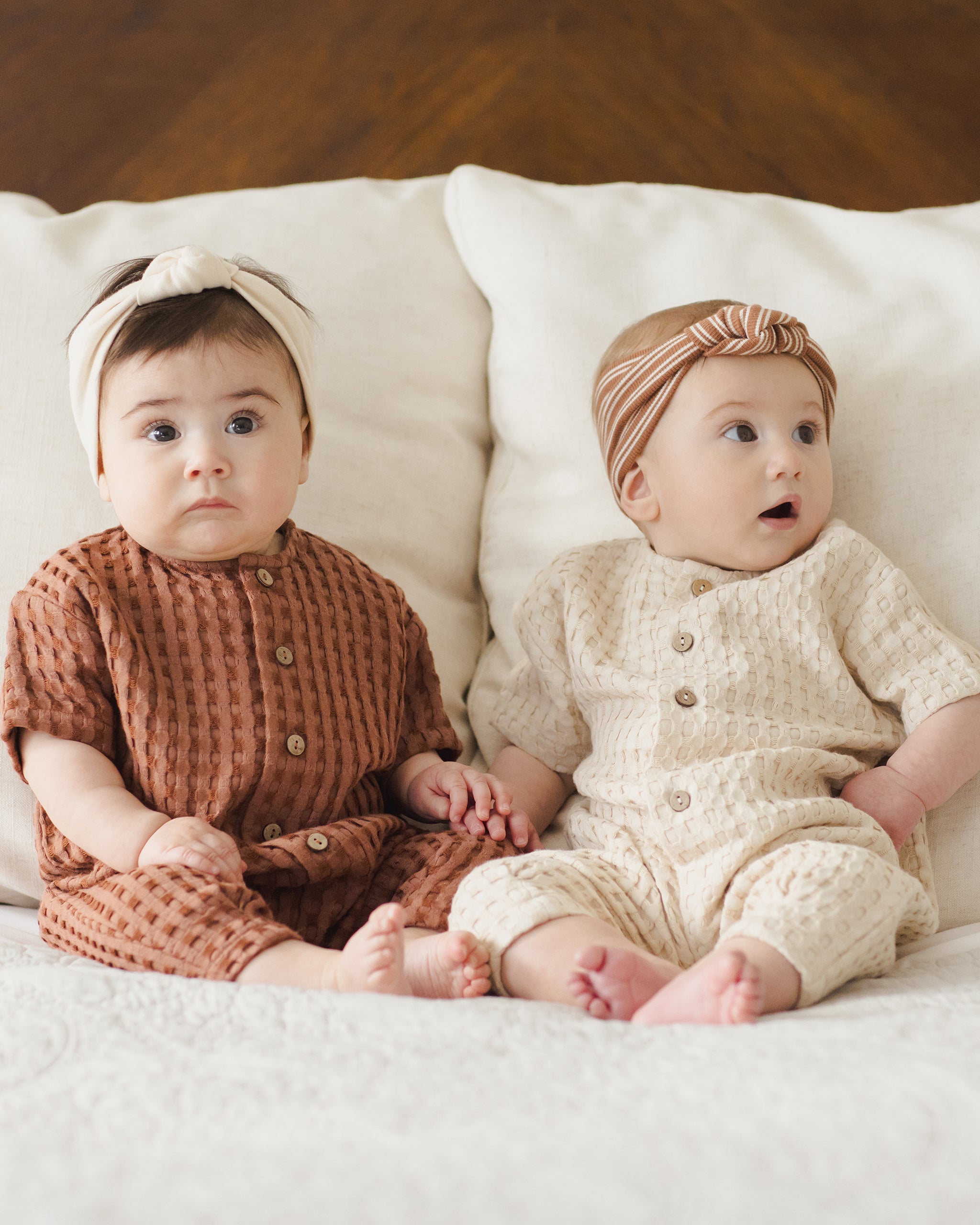 Hayes Jumpsuit || Natural - Rylee + Cru | Kids Clothes | Trendy Baby Clothes | Modern Infant Outfits |