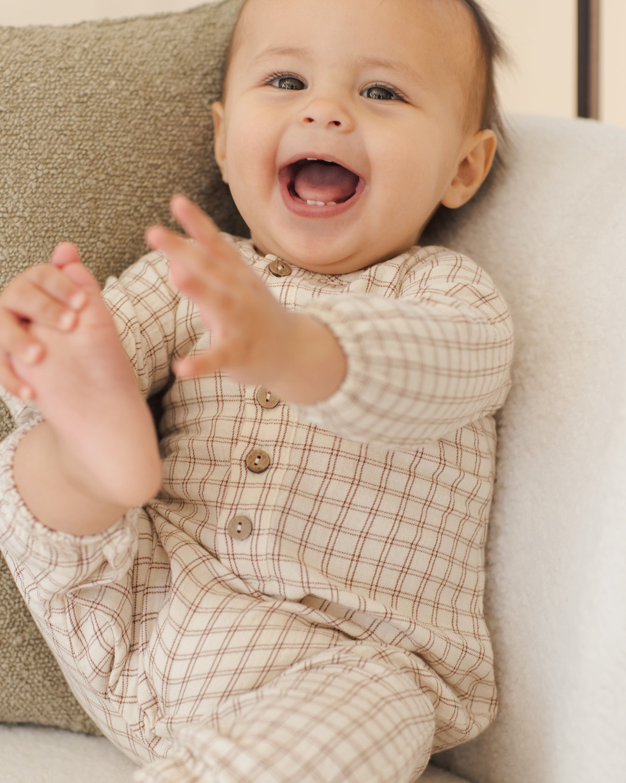 Woven Jumpsuit || Cedar Check - Rylee + Cru | Kids Clothes | Trendy Baby Clothes | Modern Infant Outfits |