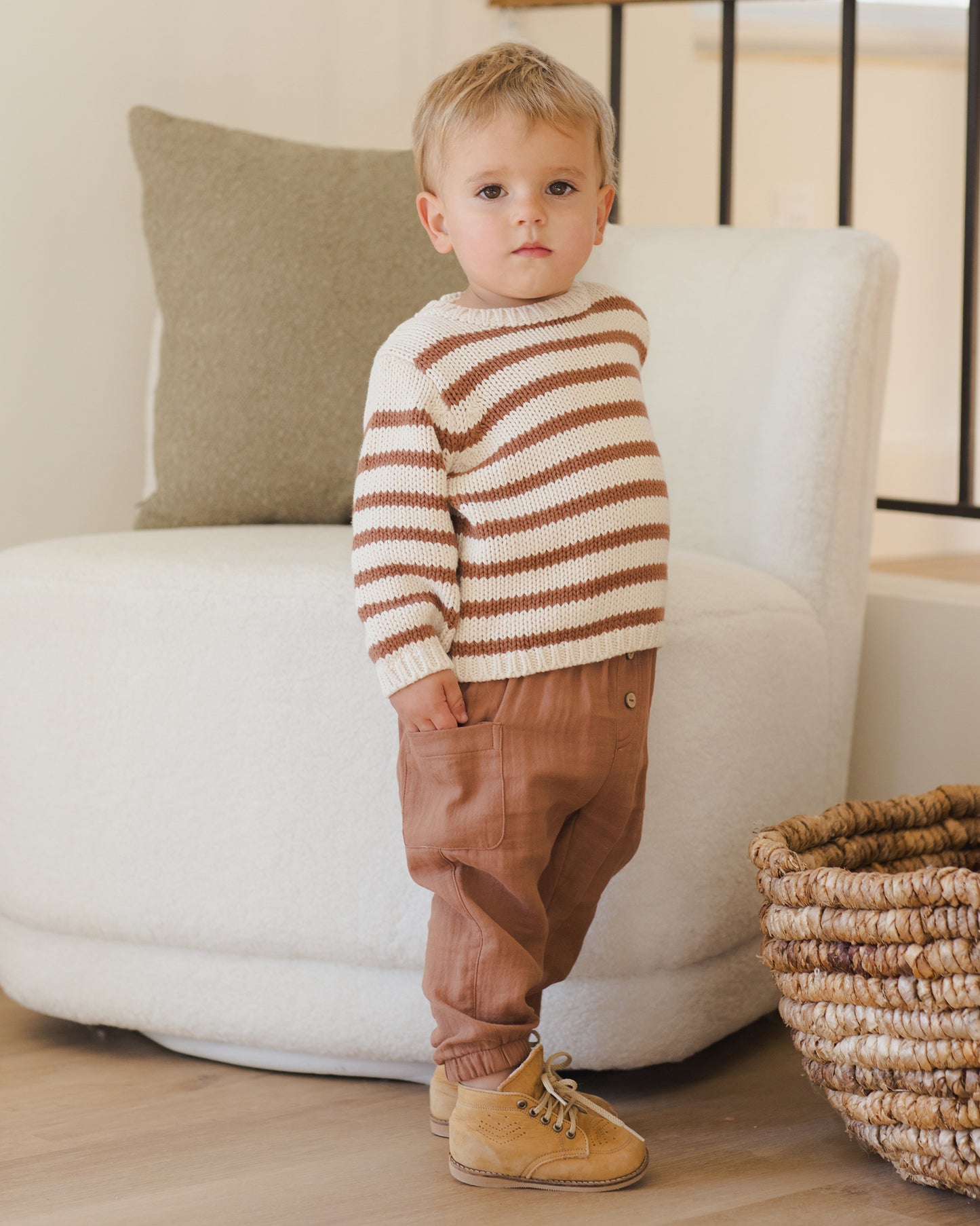 Rex Sweater || Cedar Stripe - Rylee + Cru | Kids Clothes | Trendy Baby Clothes | Modern Infant Outfits |