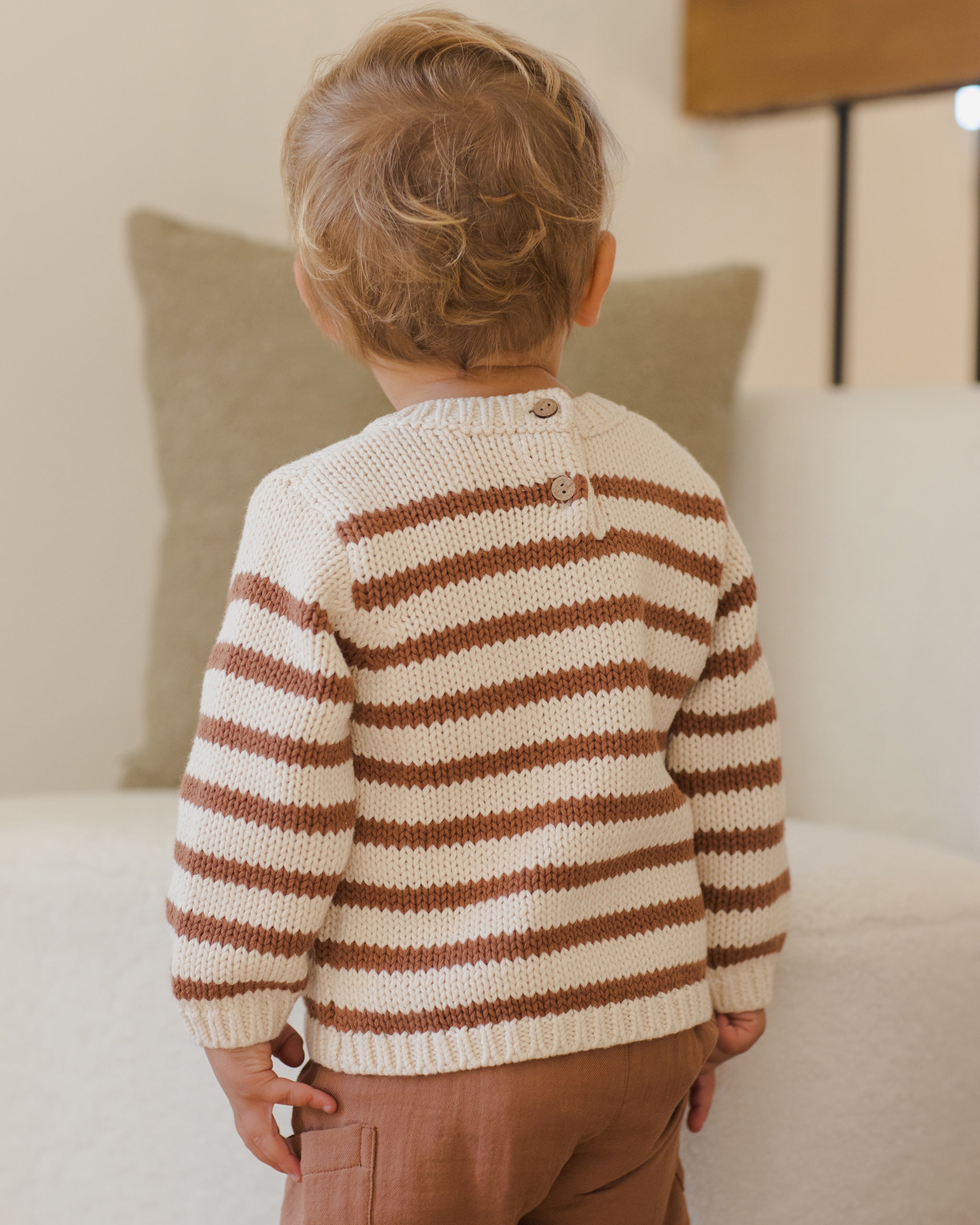 Rex Sweater || Cedar Stripe - Rylee + Cru | Kids Clothes | Trendy Baby Clothes | Modern Infant Outfits |