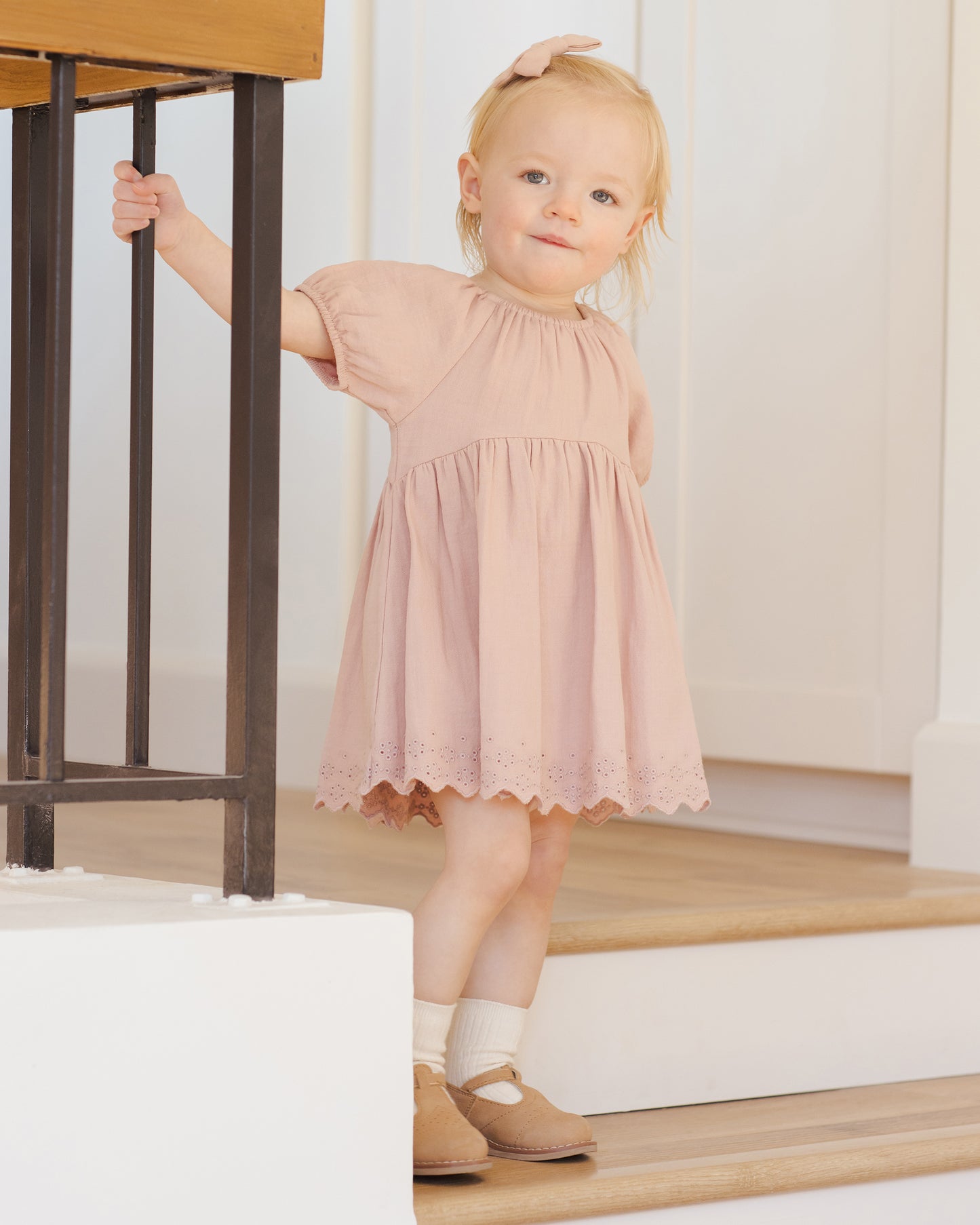 Bella Dress || Rose - Rylee + Cru | Kids Clothes | Trendy Baby Clothes | Modern Infant Outfits |