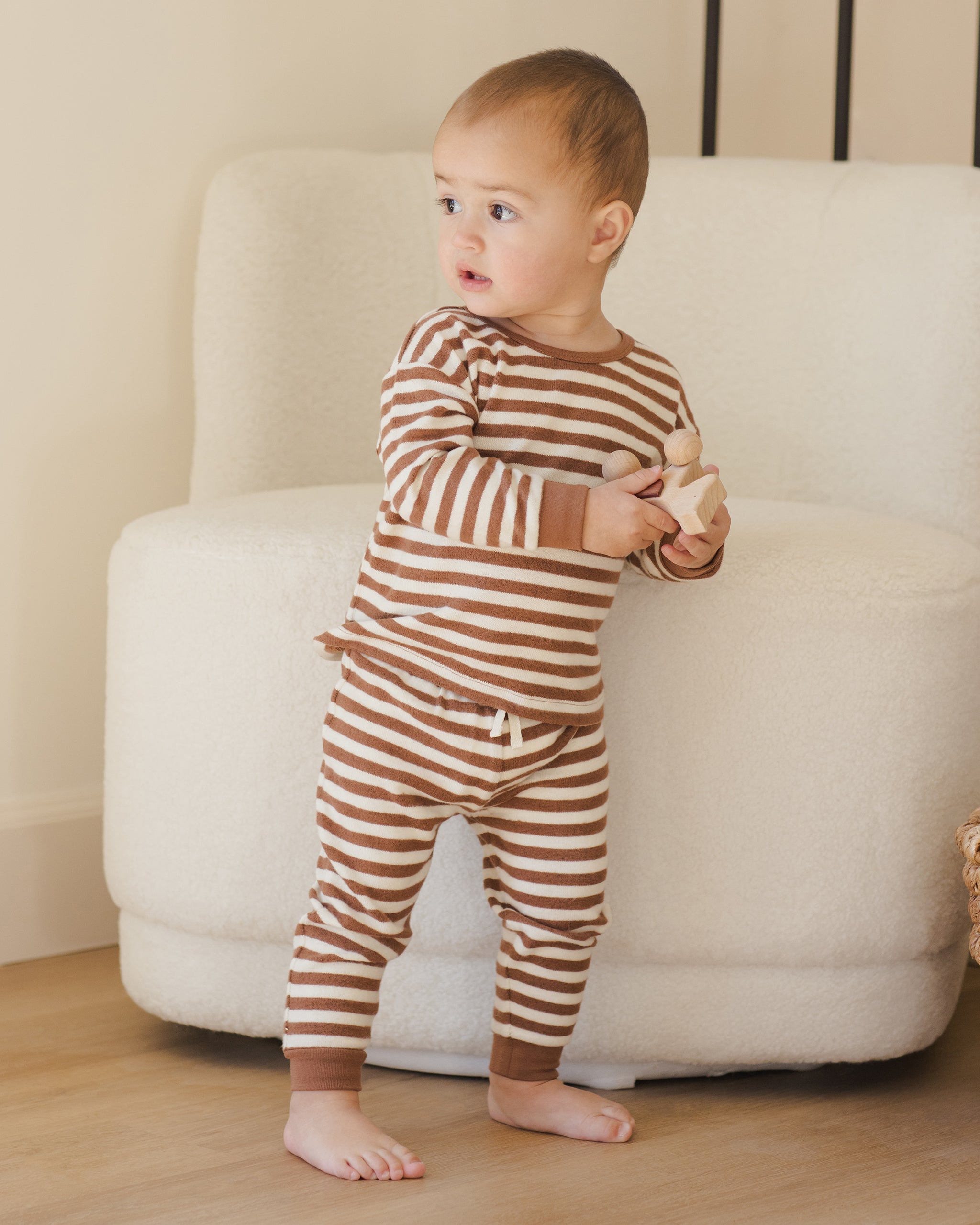 Cozy Set || Cedar Stripe - Rylee + Cru | Kids Clothes | Trendy Baby Clothes | Modern Infant Outfits |