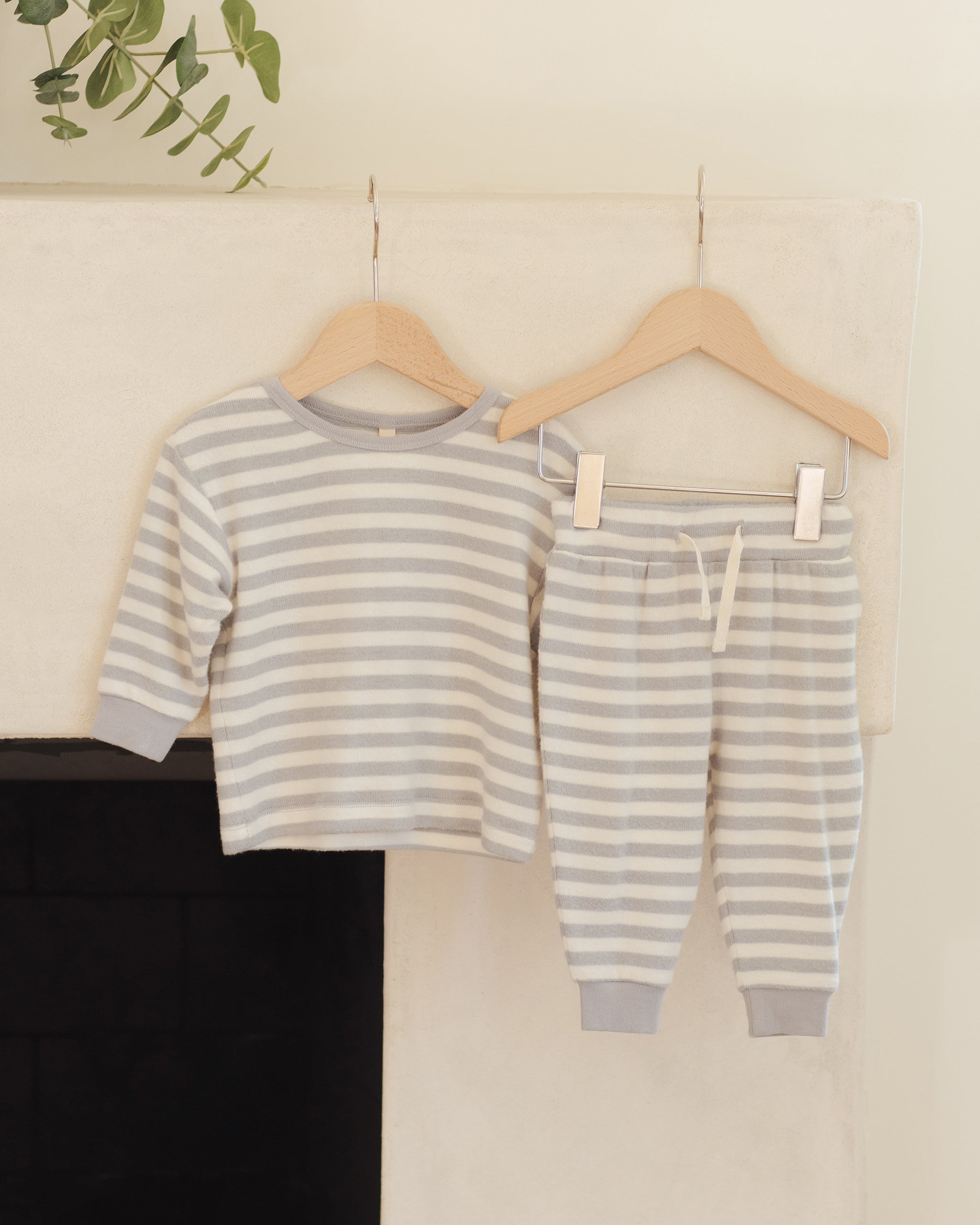 Cozy Set || Blue Stripe - Rylee + Cru | Kids Clothes | Trendy Baby Clothes | Modern Infant Outfits |