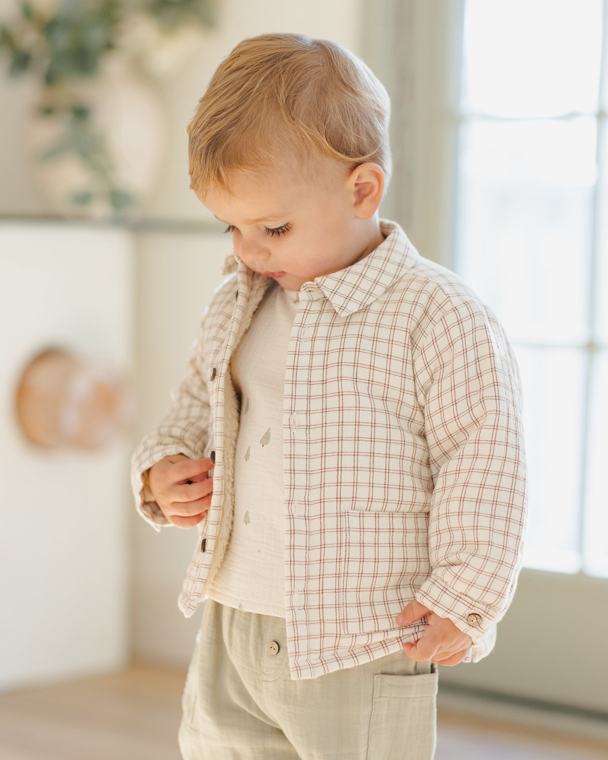 Ford Jacket || Cedar Check - Rylee + Cru | Kids Clothes | Trendy Baby Clothes | Modern Infant Outfits |