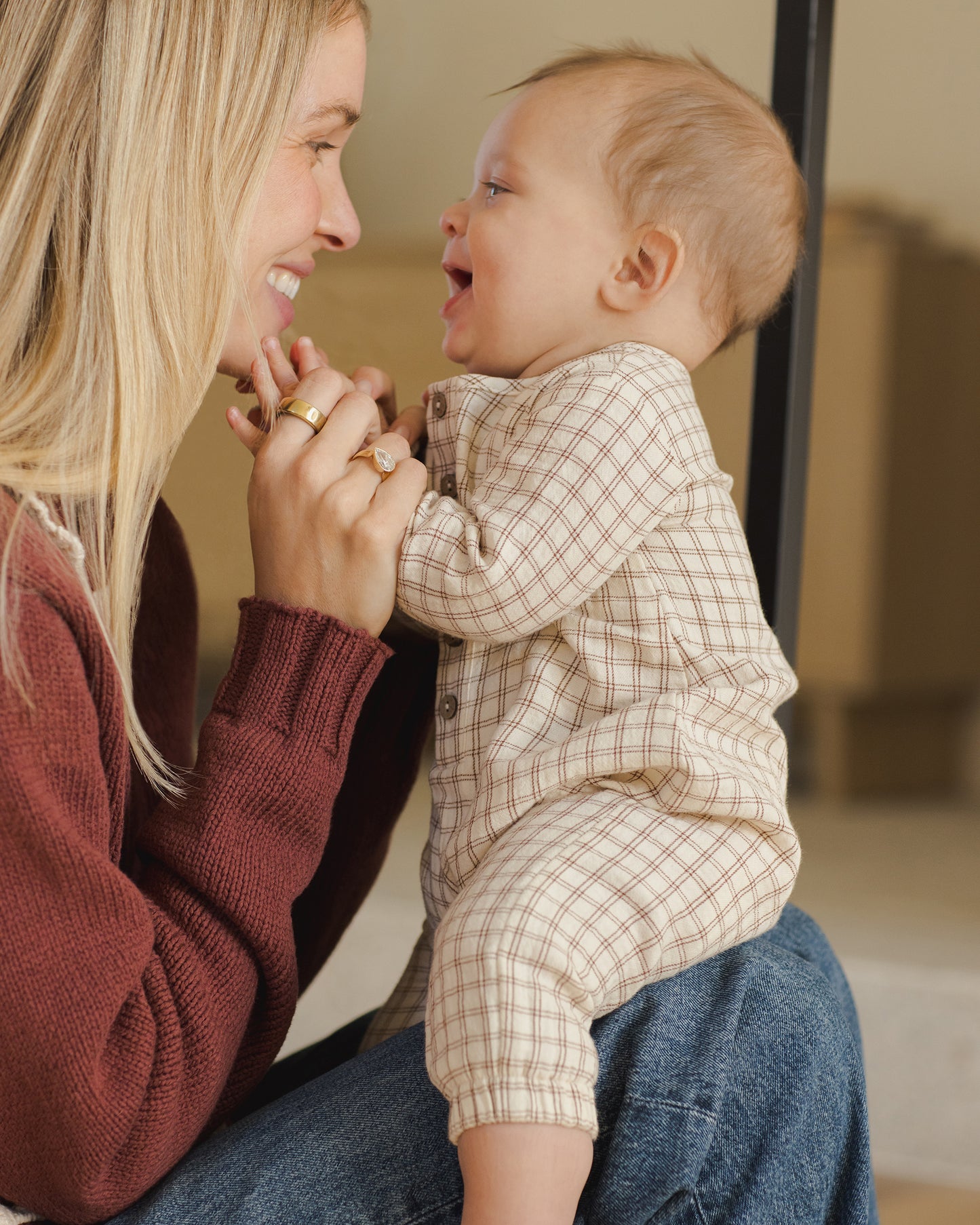 Woven Jumpsuit || Cedar Check - Rylee + Cru | Kids Clothes | Trendy Baby Clothes | Modern Infant Outfits |