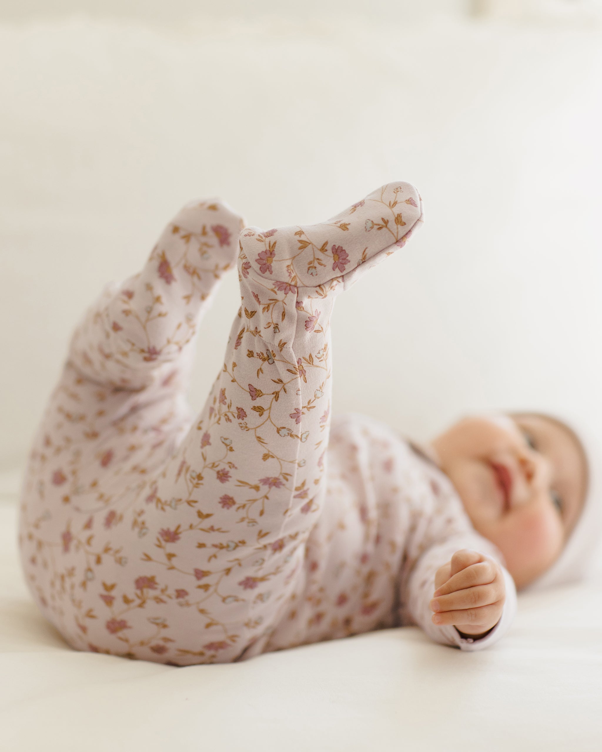 Zip Long Sleeve Sleeper Footie || Garden - Rylee + Cru | Kids Clothes | Trendy Baby Clothes | Modern Infant Outfits |