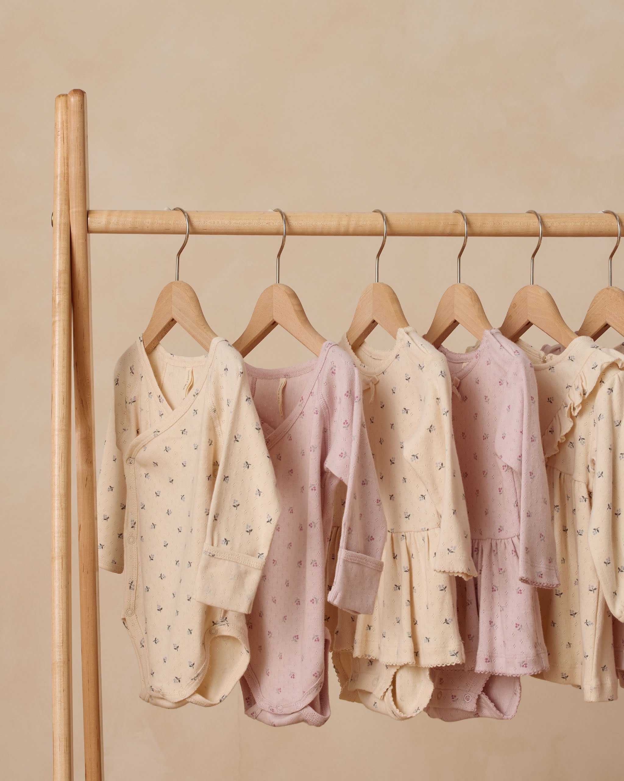 Pointelle Skirted Bodysuit || Lilac Ditsy - Rylee + Cru | Kids Clothes | Trendy Baby Clothes | Modern Infant Outfits |