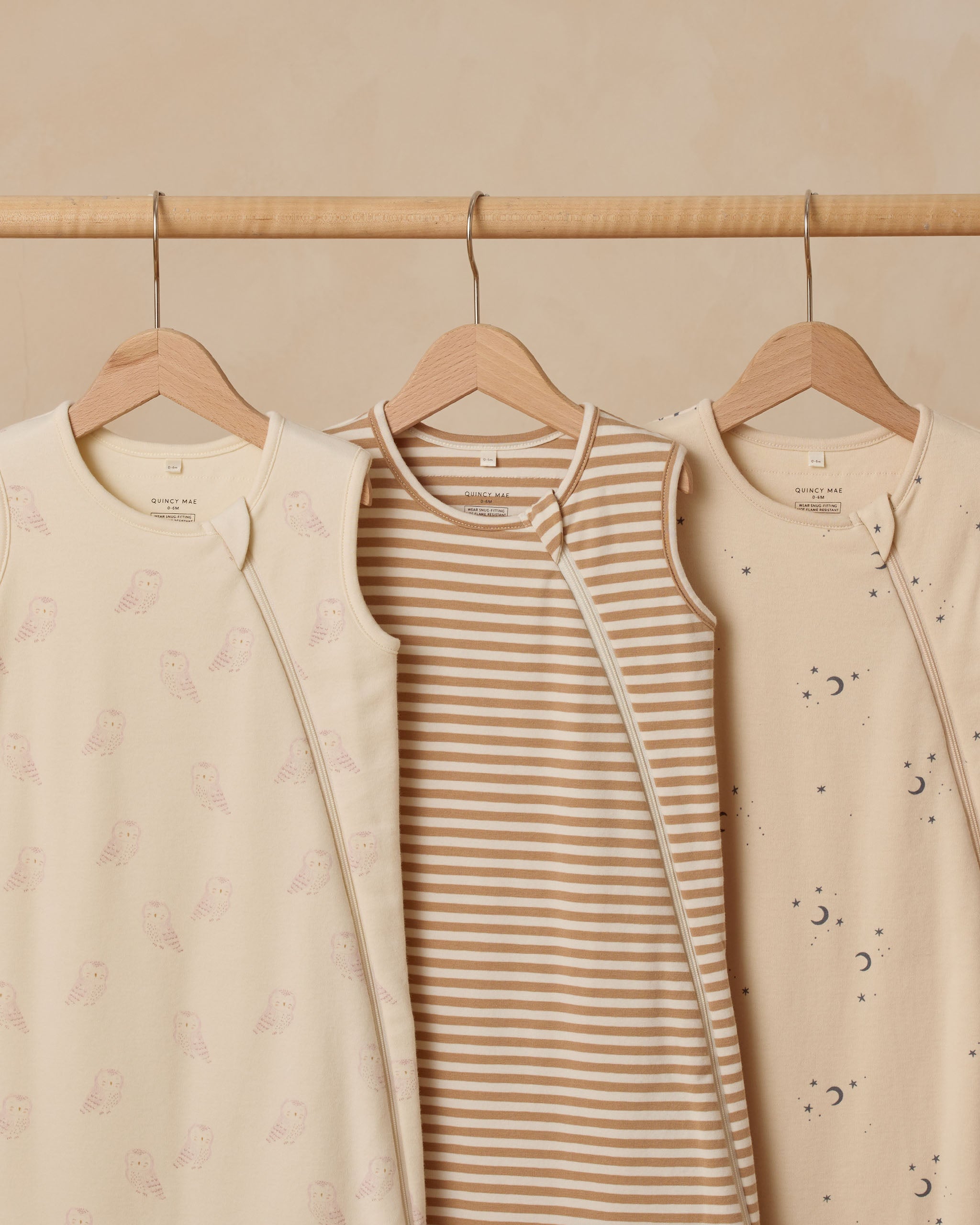 Jersey Sleep Bag || Gold Stripe - Rylee + Cru | Kids Clothes | Trendy Baby Clothes | Modern Infant Outfits |