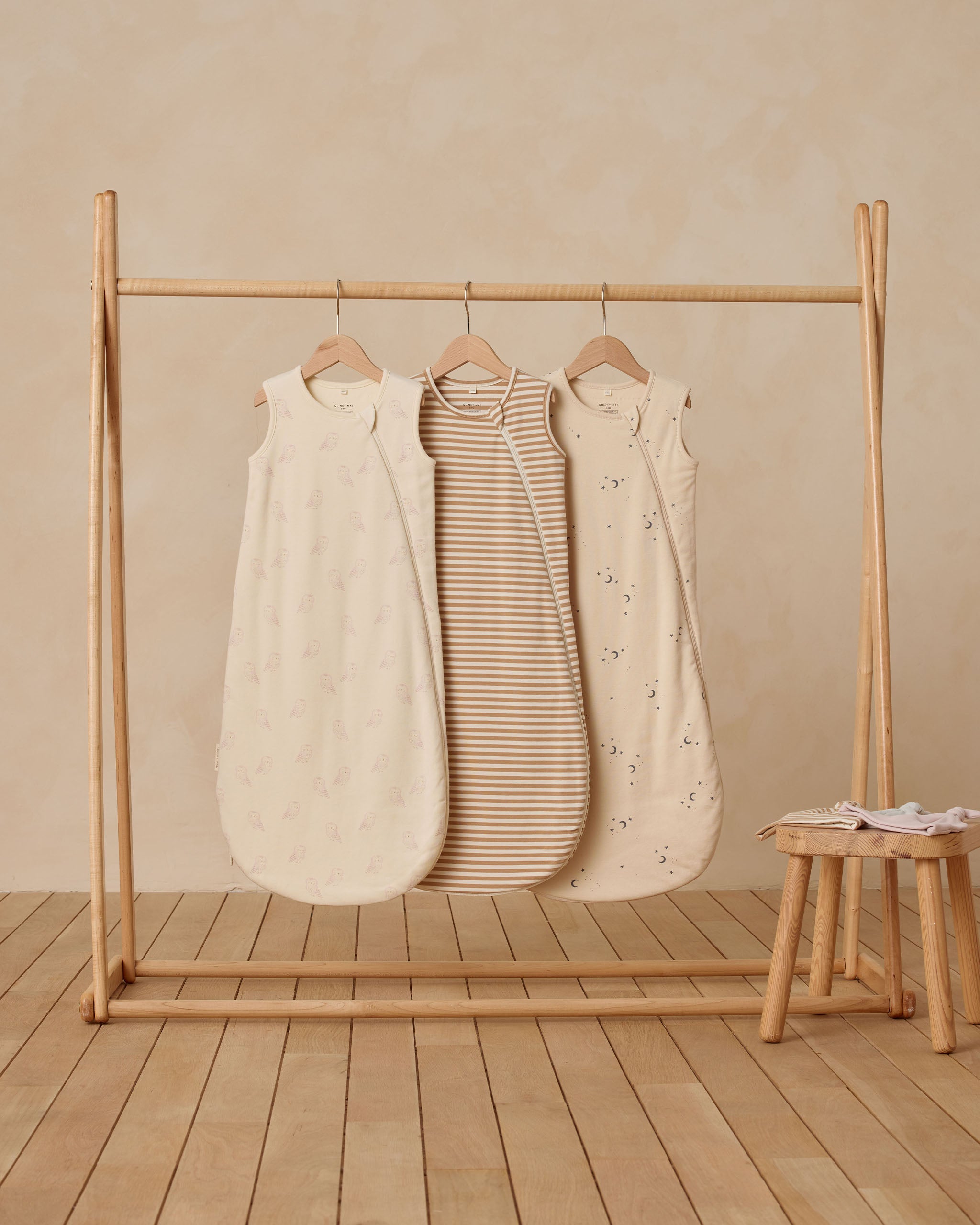 Jersey Sleep Bag || Gold Stripe - Rylee + Cru | Kids Clothes | Trendy Baby Clothes | Modern Infant Outfits |