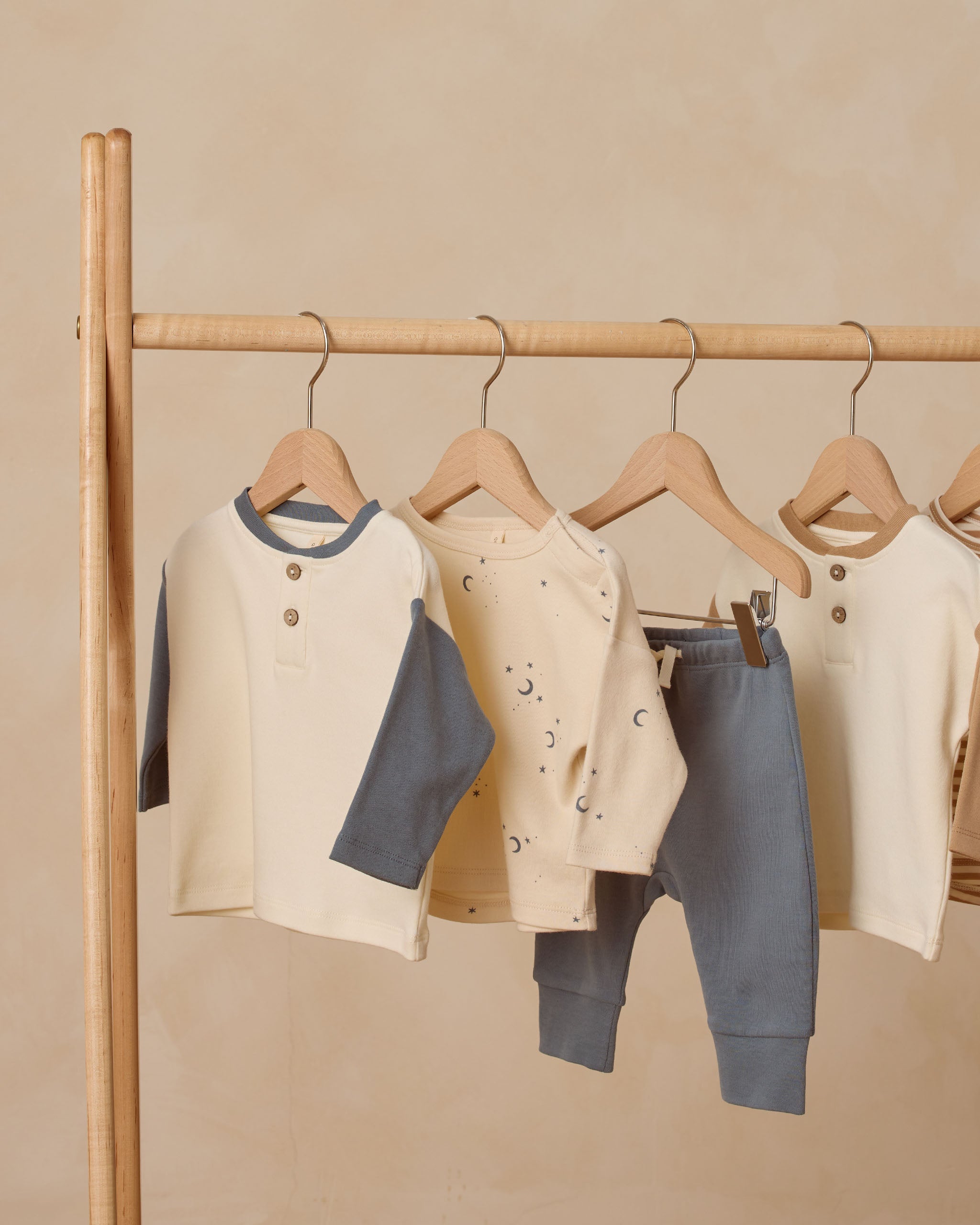 Long Sleeve Tee || Moons - Rylee + Cru | Kids Clothes | Trendy Baby Clothes | Modern Infant Outfits |