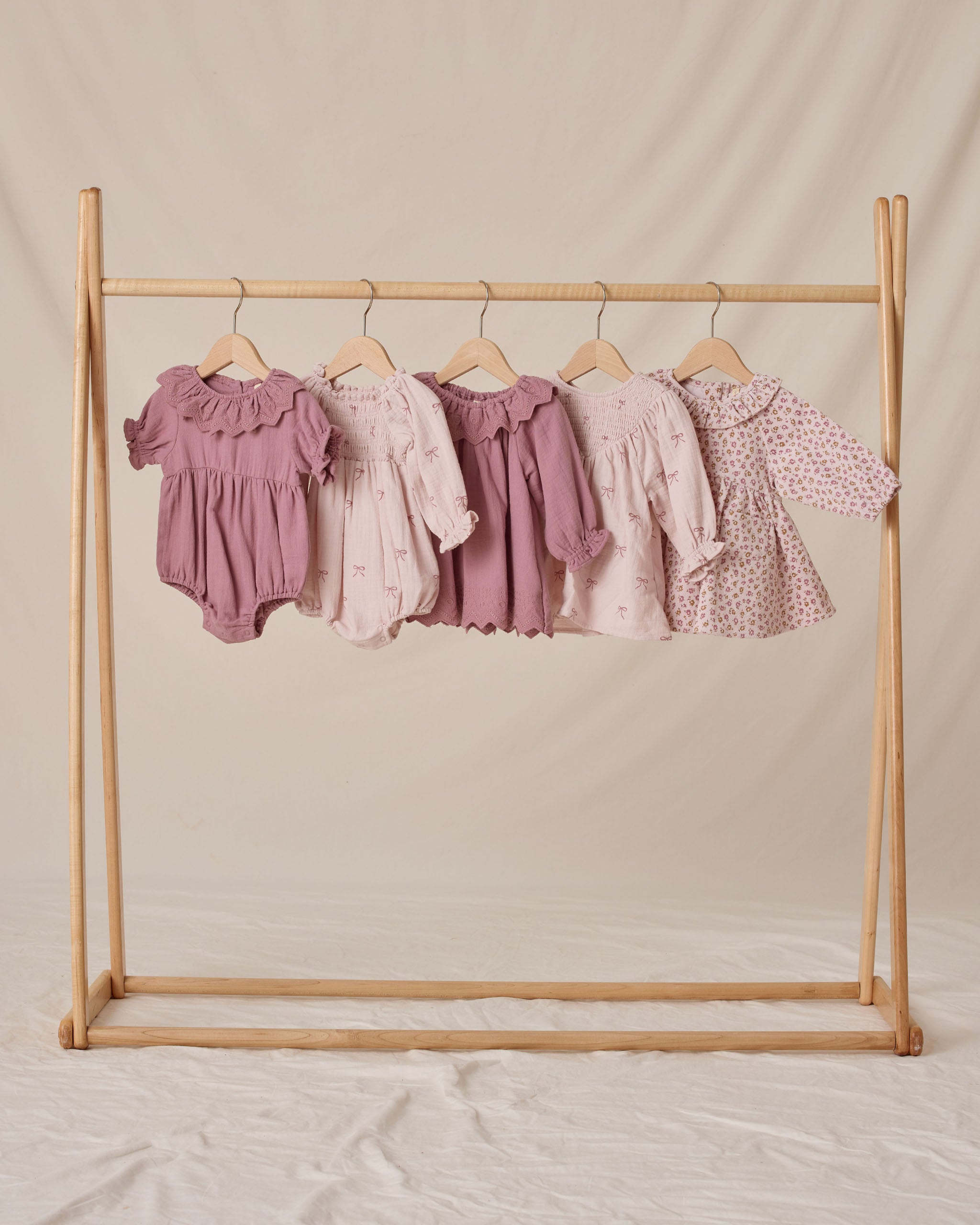V Smocked Dress || Bows - Rylee + Cru | Kids Clothes | Trendy Baby Clothes | Modern Infant Outfits |