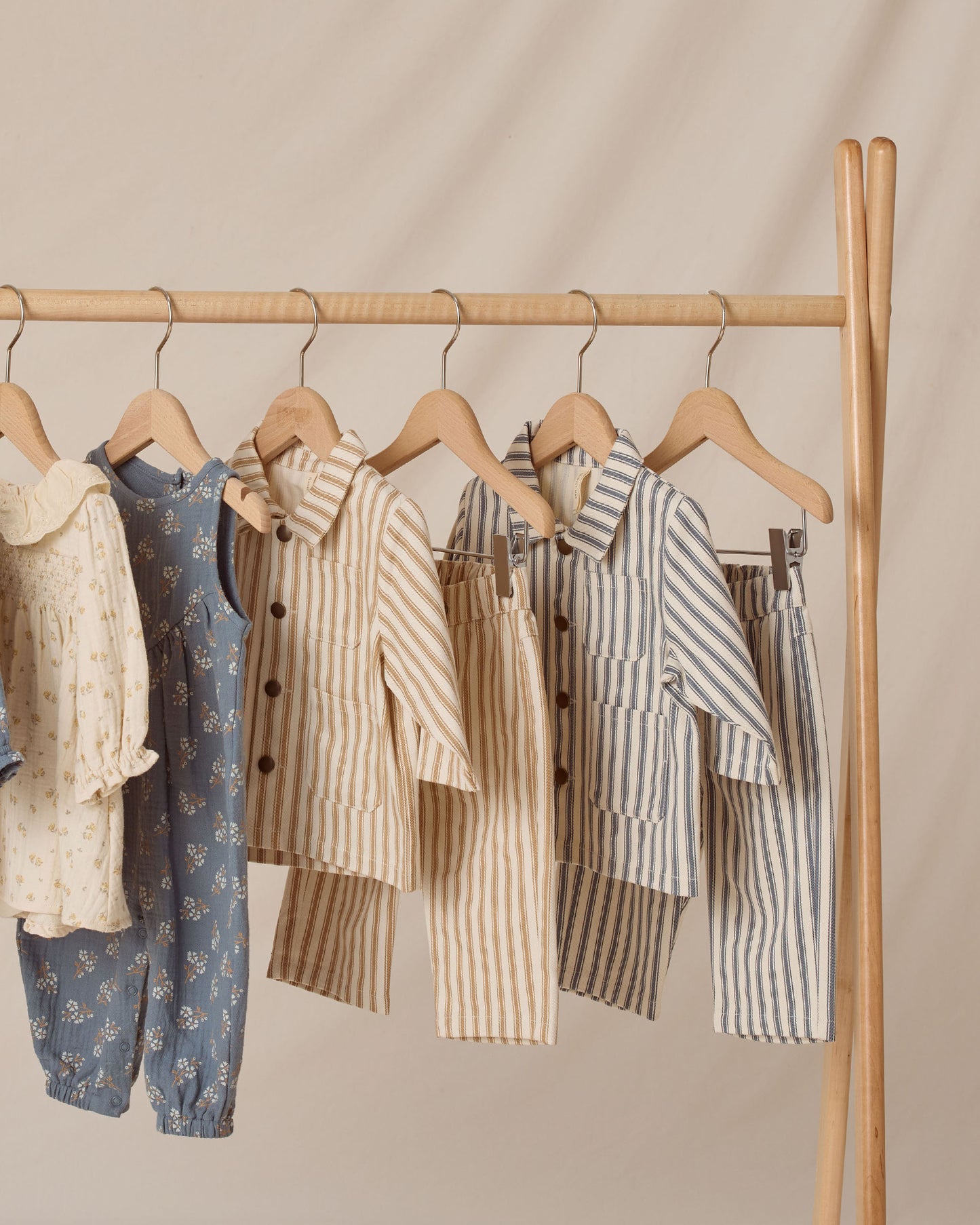 Grayson Pant || Ocean Pinstripe - Rylee + Cru | Kids Clothes | Trendy Baby Clothes | Modern Infant Outfits |