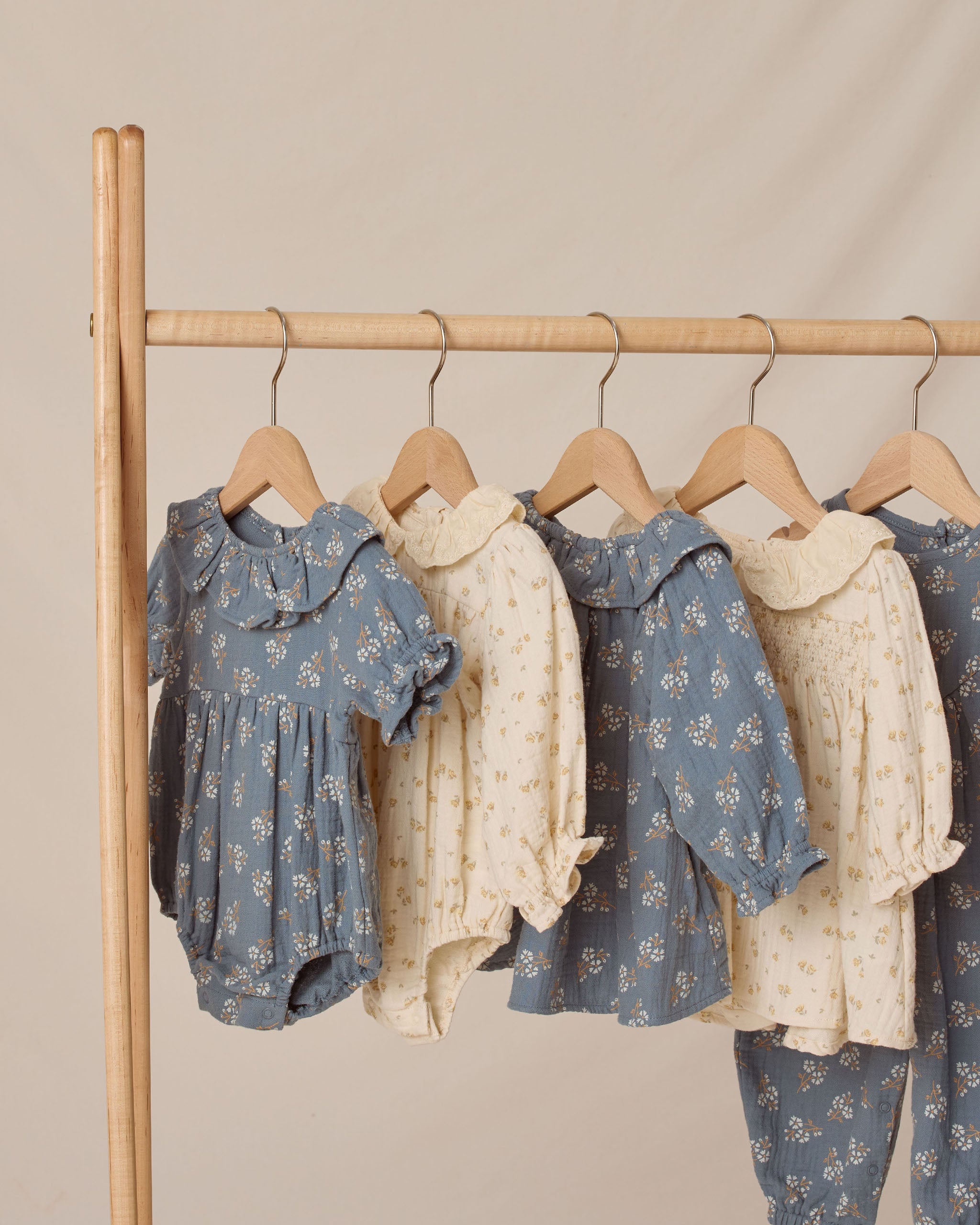 Callie Romper || Golden Floral - Rylee + Cru | Kids Clothes | Trendy Baby Clothes | Modern Infant Outfits |