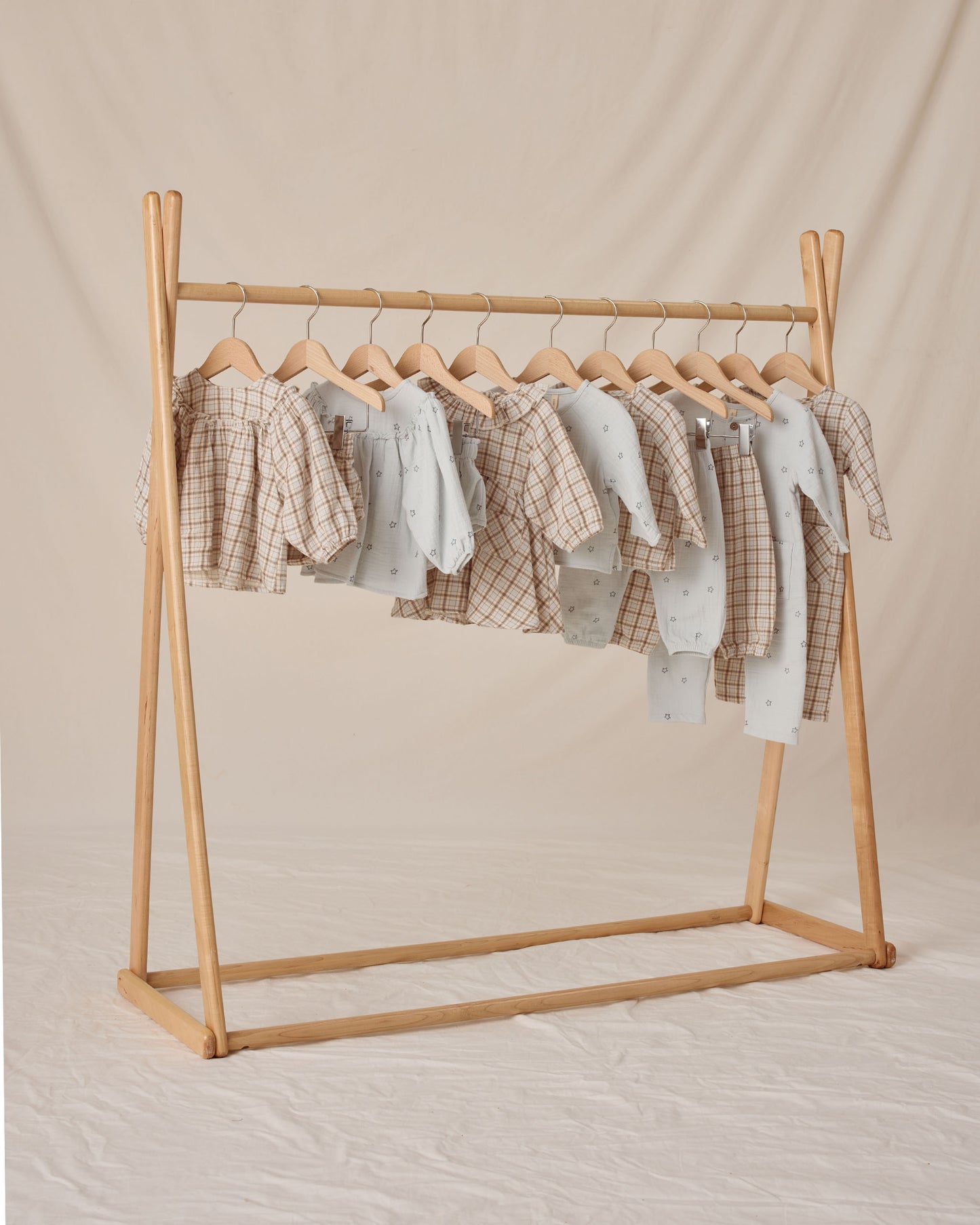 Mia Top + Bloomer Set || Blue Plaid - Rylee + Cru | Kids Clothes | Trendy Baby Clothes | Modern Infant Outfits |