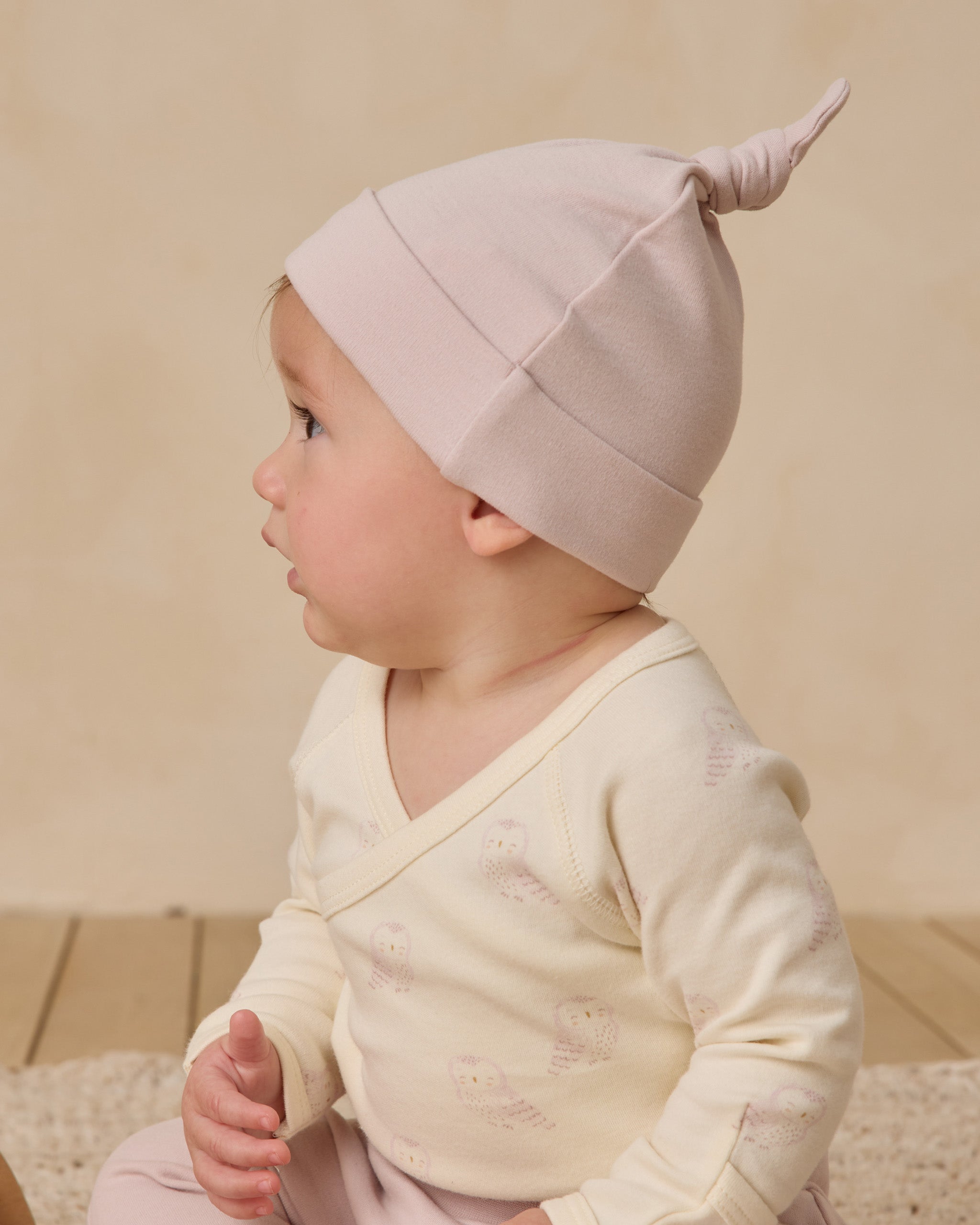 Knotted Baby Hat || Lilac - Rylee + Cru | Kids Clothes | Trendy Baby Clothes | Modern Infant Outfits |