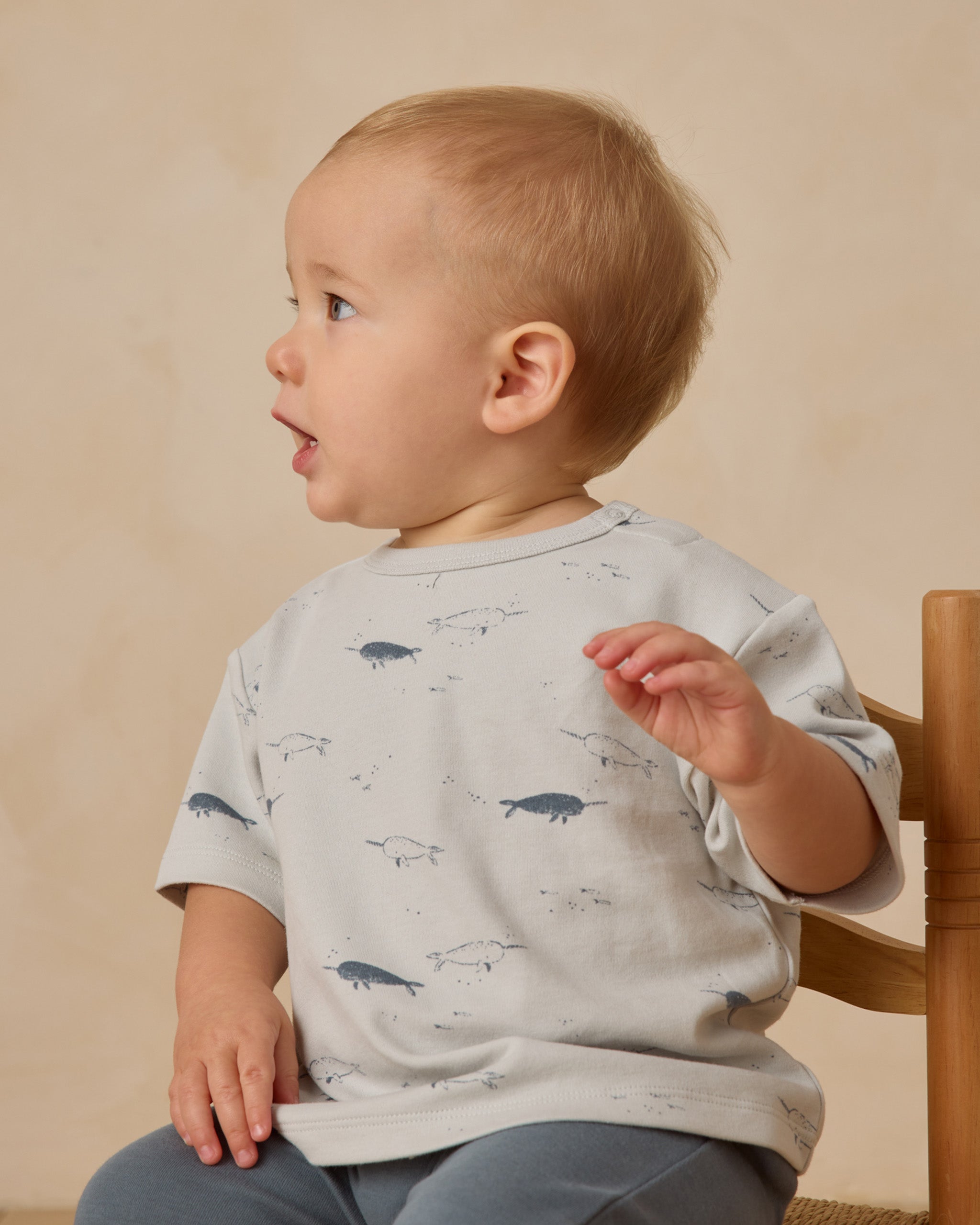 Boxy Tee || Narwhals - Rylee + Cru | Kids Clothes | Trendy Baby Clothes | Modern Infant Outfits |