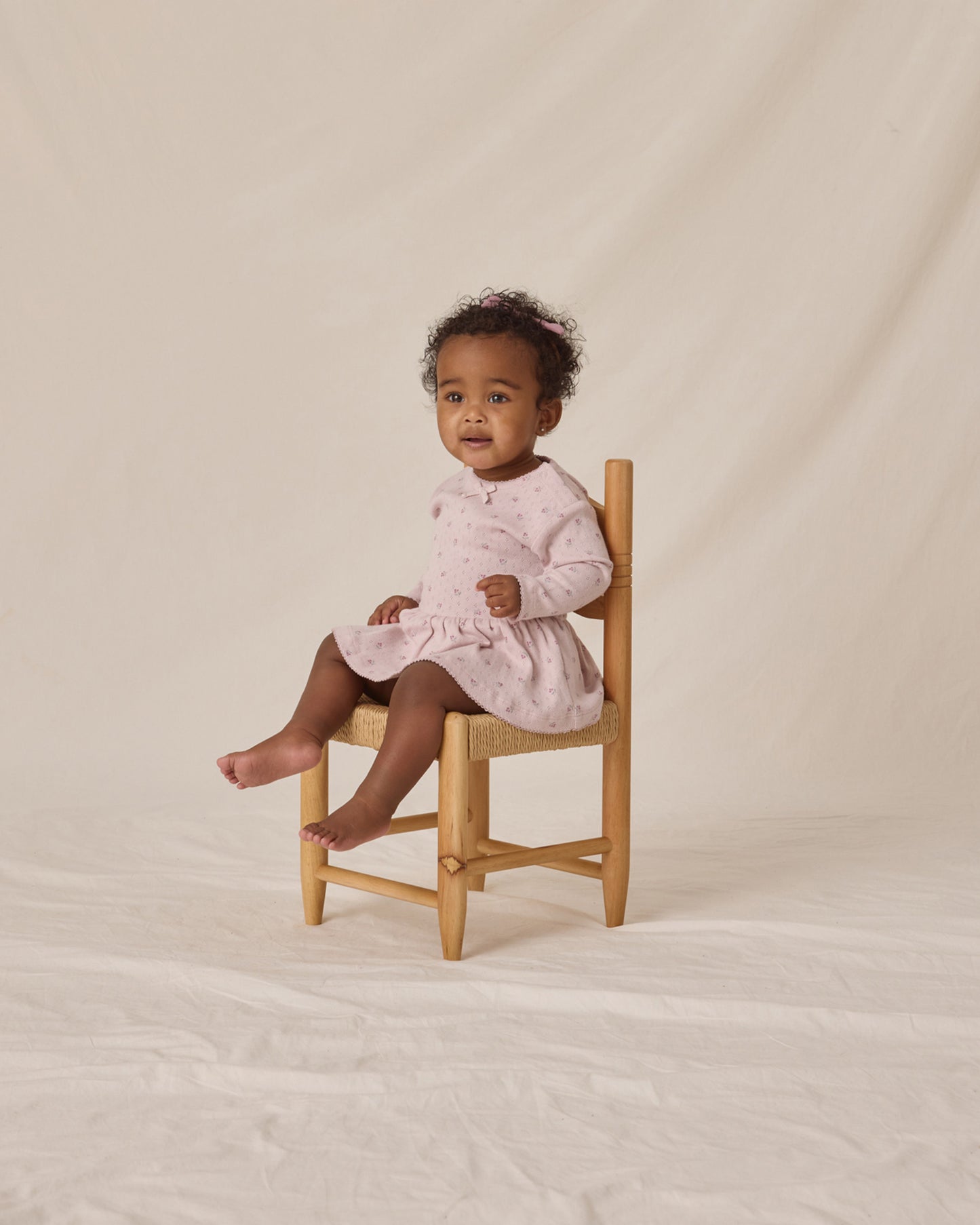 Pointelle Skirted Bodysuit || Lilac Ditsy - Rylee + Cru | Kids Clothes | Trendy Baby Clothes | Modern Infant Outfits |