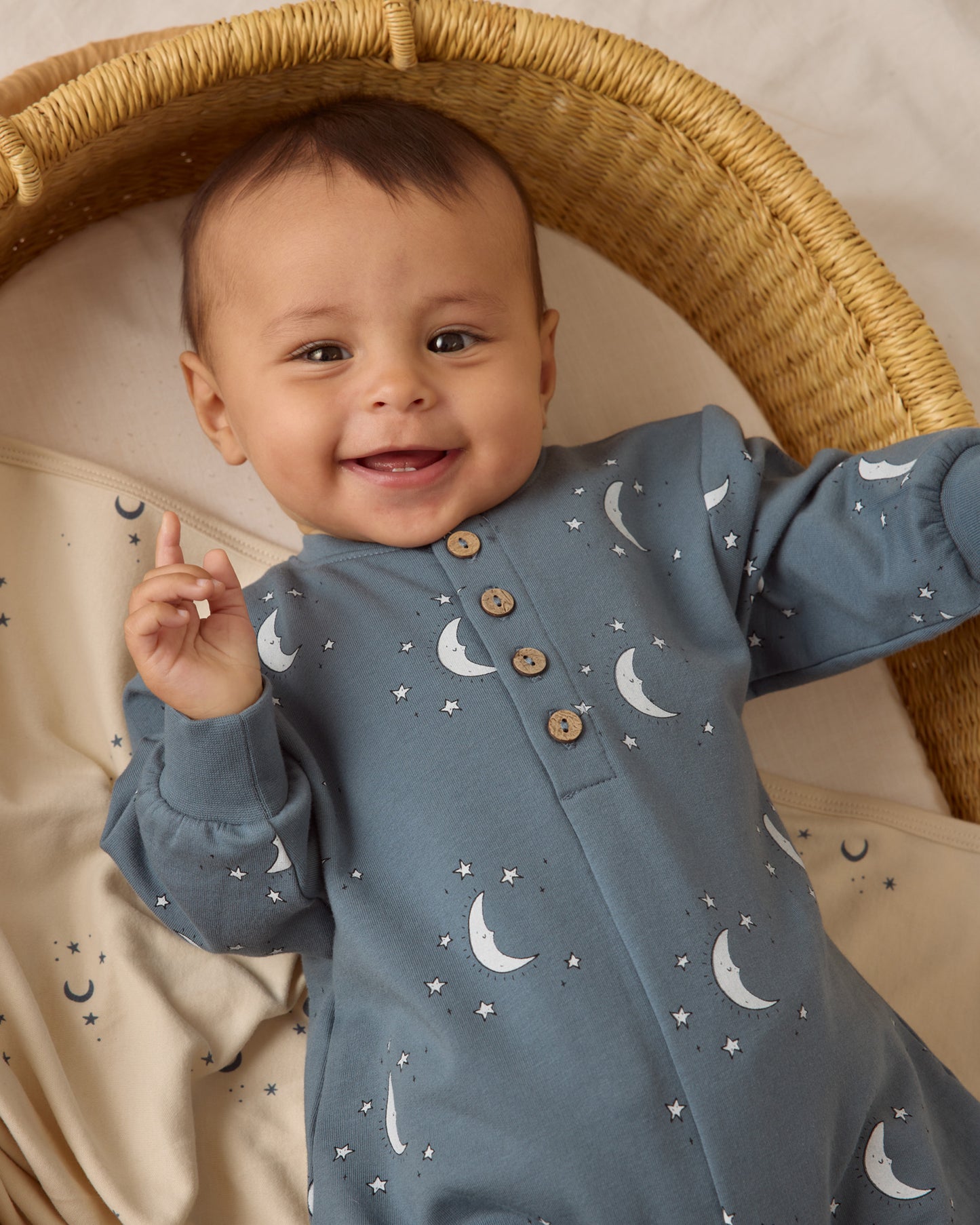 Swaddle || Moons - Rylee + Cru | Kids Clothes | Trendy Baby Clothes | Modern Infant Outfits |
