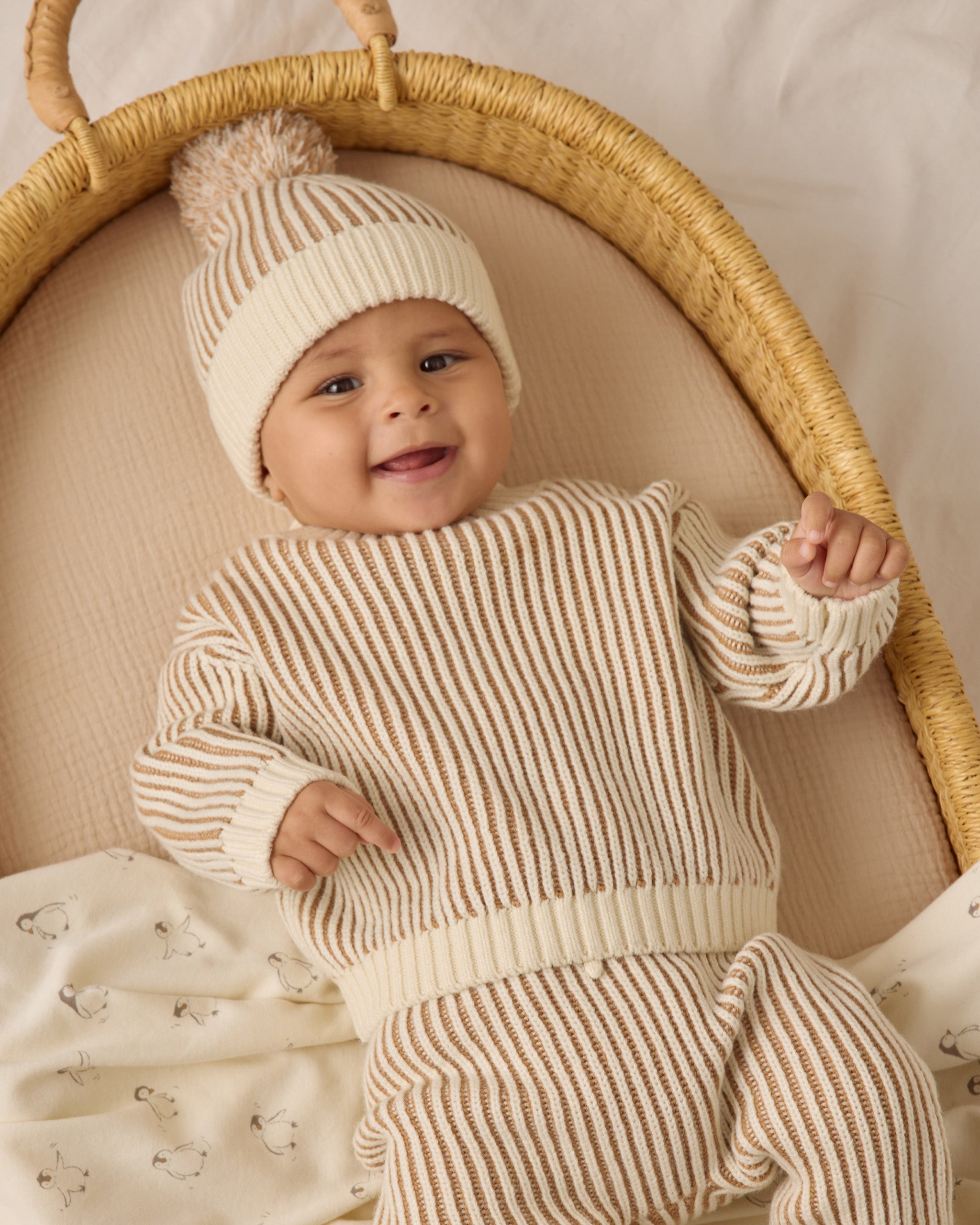 Beanie || Gold - Rylee + Cru | Kids Clothes | Trendy Baby Clothes | Modern Infant Outfits |
