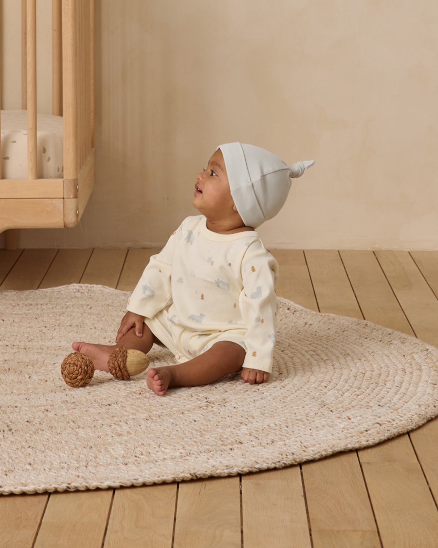 Knotted Baby Hat || Ice Blue - Rylee + Cru | Kids Clothes | Trendy Baby Clothes | Modern Infant Outfits |