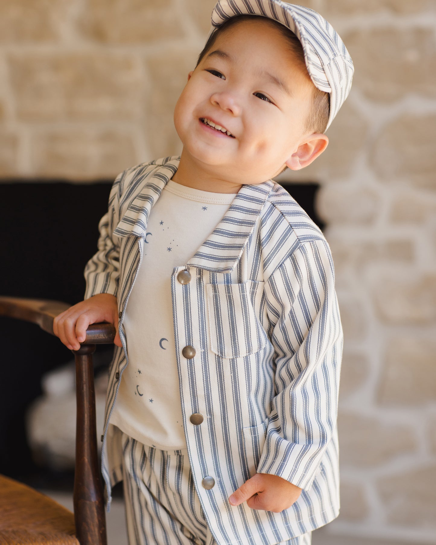 Long Sleeve Tee || Moons - Rylee + Cru | Kids Clothes | Trendy Baby Clothes | Modern Infant Outfits |