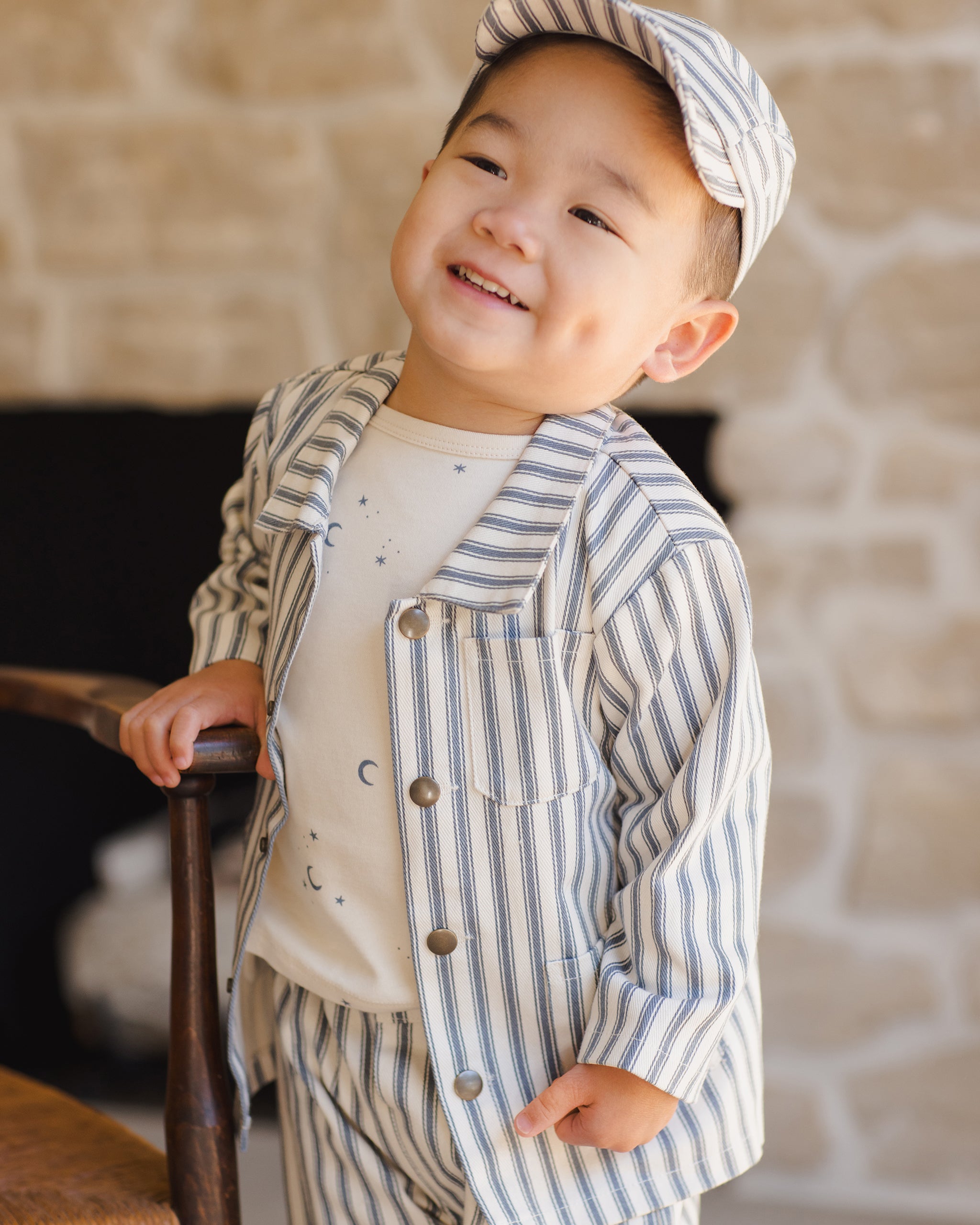 Long Sleeve Tee || Moons - Rylee + Cru | Kids Clothes | Trendy Baby Clothes | Modern Infant Outfits |