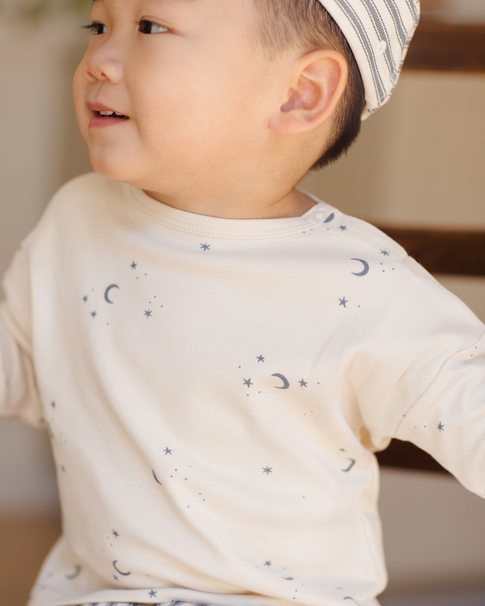 Long Sleeve Tee || Moons - Rylee + Cru | Kids Clothes | Trendy Baby Clothes | Modern Infant Outfits |