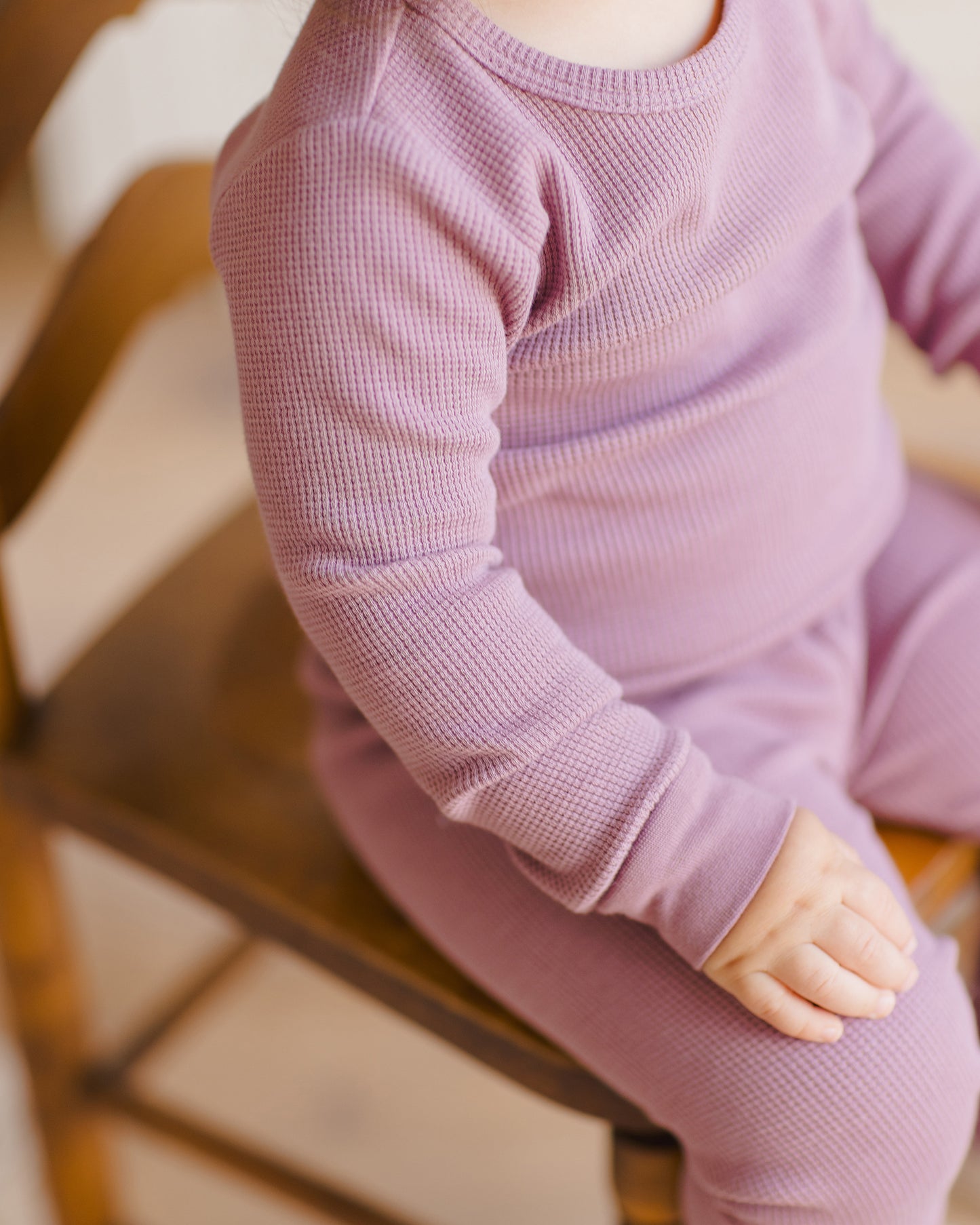 Waffle Top + Pant Set || Mulberry - Rylee + Cru | Kids Clothes | Trendy Baby Clothes | Modern Infant Outfits |