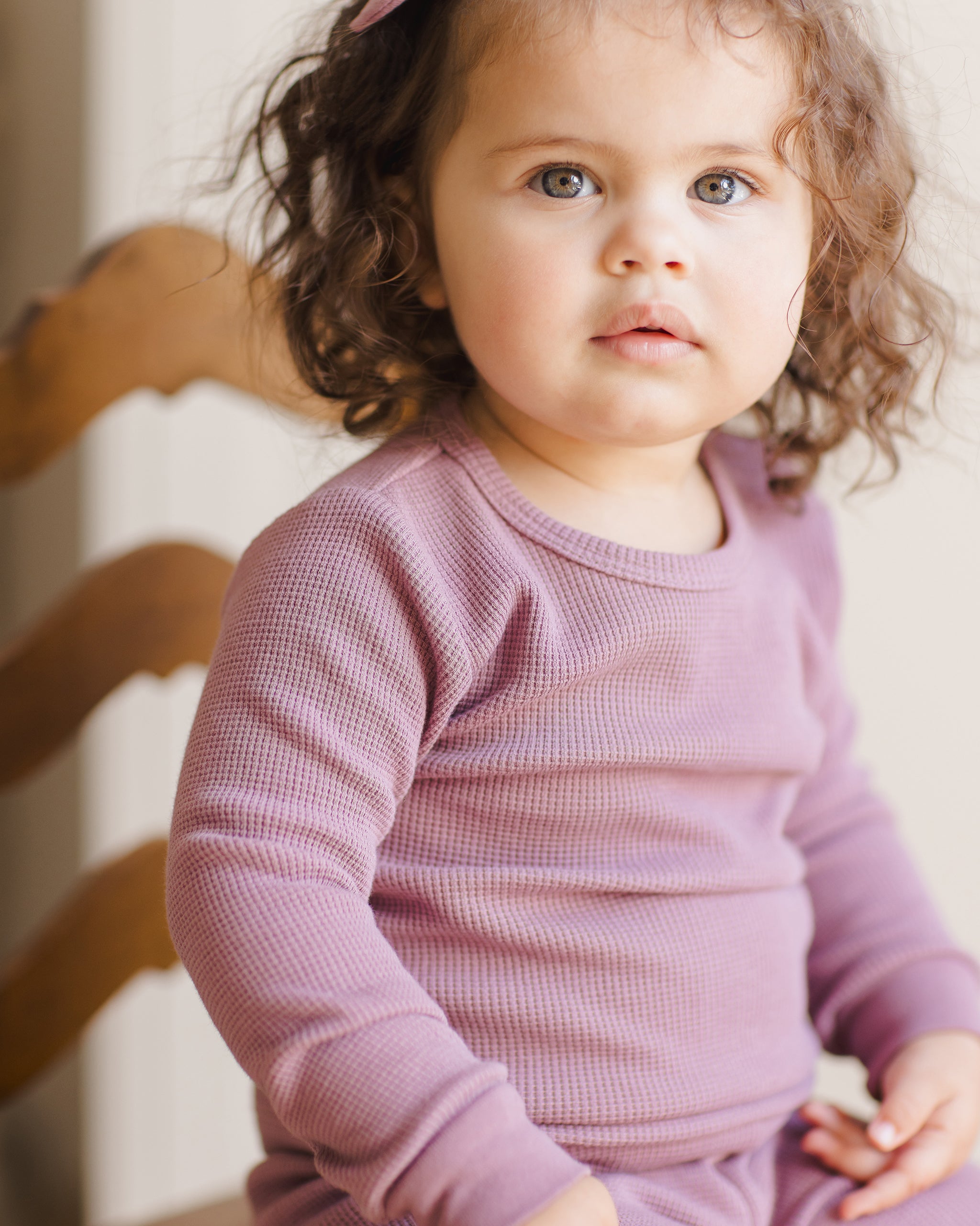 Waffle Top + Pant Set || Mulberry - Rylee + Cru | Kids Clothes | Trendy Baby Clothes | Modern Infant Outfits |